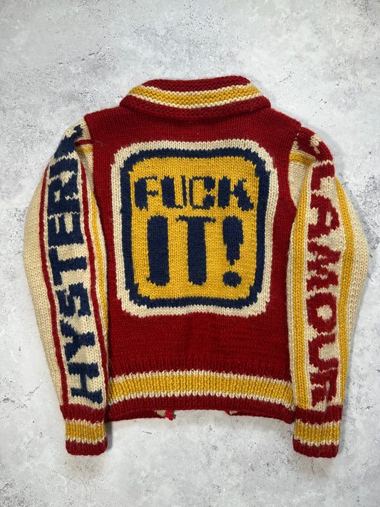 Hysteric Glamour 1990s Heavyweight Varsity Knit Zip Cardigan