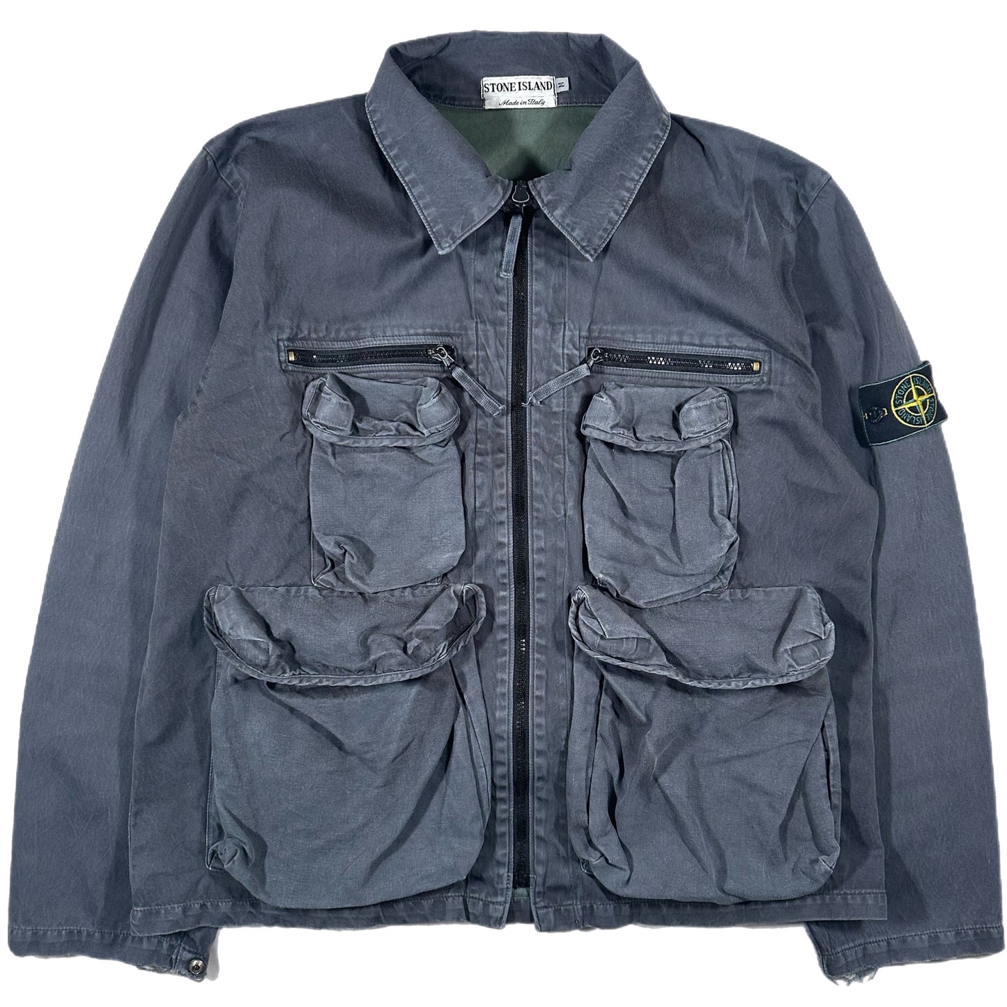 1995 Stone Island Multi Pocket Parachute Jacket (M)