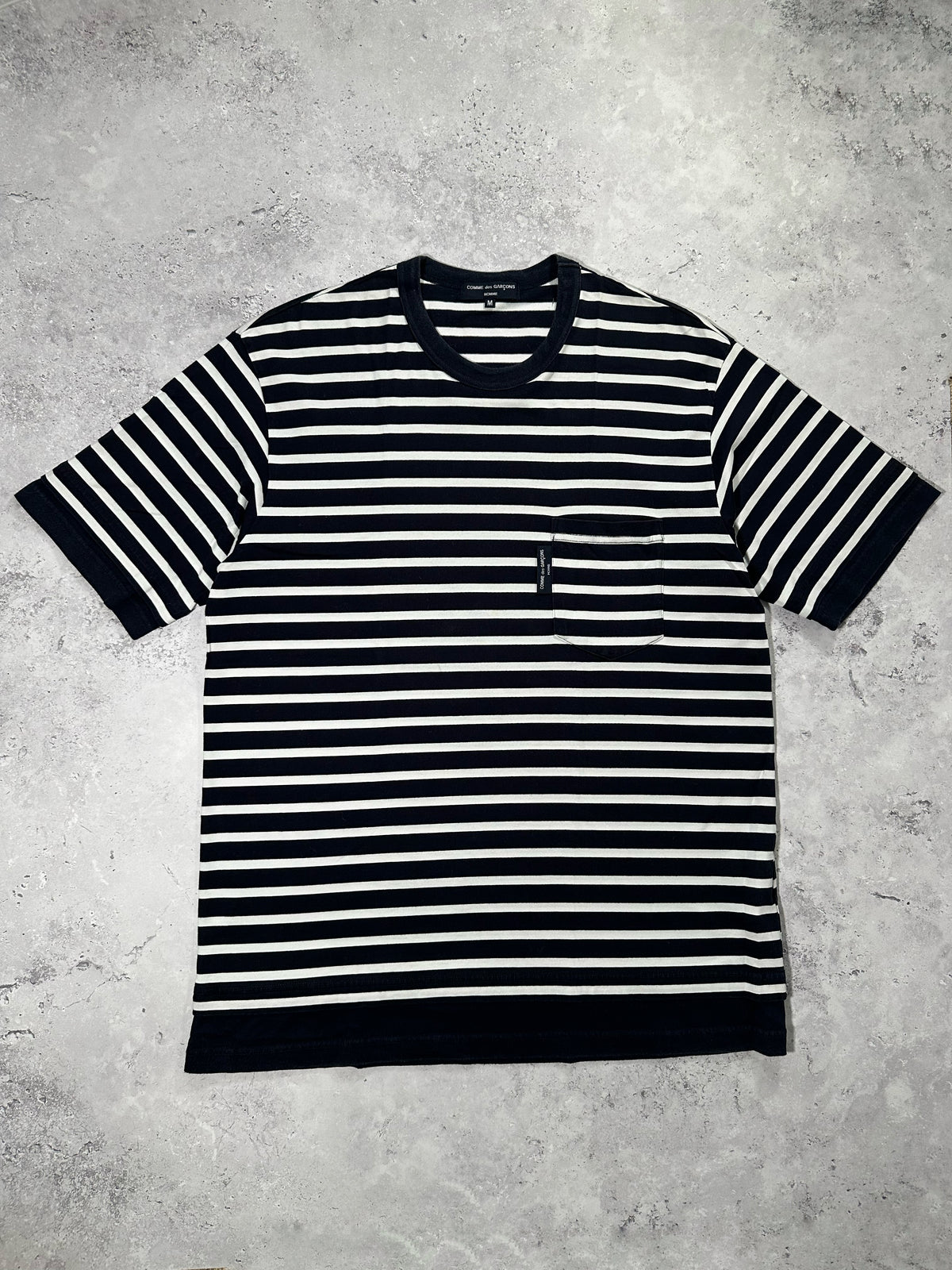 Comme des Garçons Homme AD2021 Striped Pocket Tshirt (L)