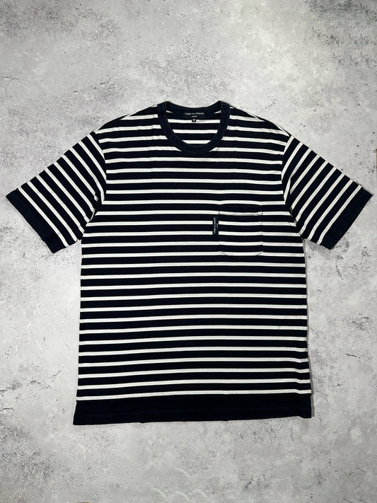 Comme des Garçons Homme AD2021 Striped Pocket Tshirt (L)