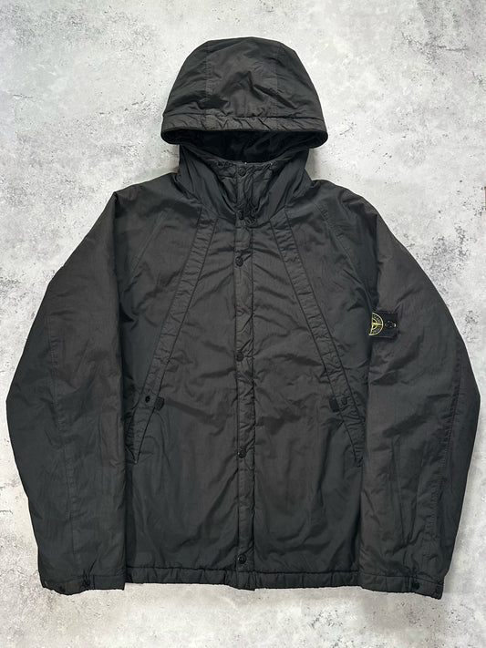 Stone Island AW2004 Quilted Nylon Double Hood Jacket by Paul Harvey (L-XL)