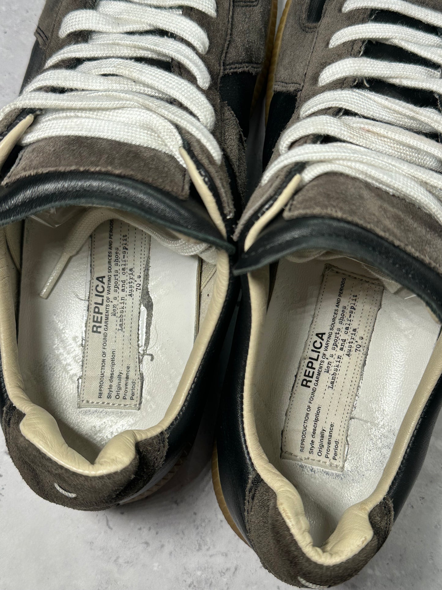 Maison Margiela Coffee GAT Low Sneakers (EU 40 / UK 6 / US 7, insole 26.5cm=EU41)