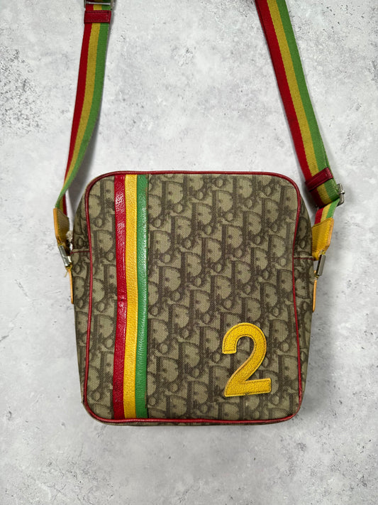 Christian Dior Rasta Trotter Monogram Messenger Bag by John Galliano