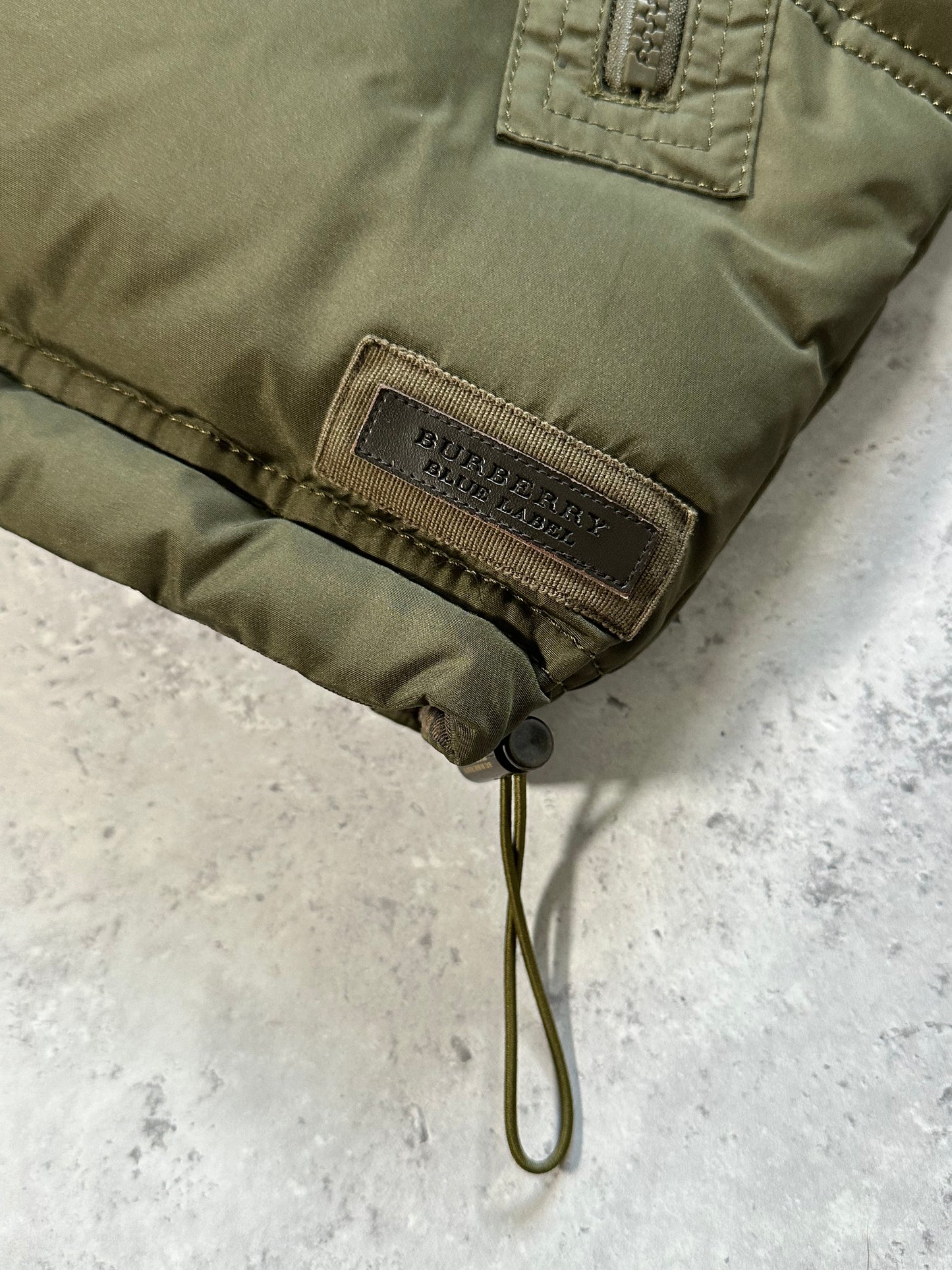 Burberry Blue Label Fur Trim Down Puffer Jacket (M)