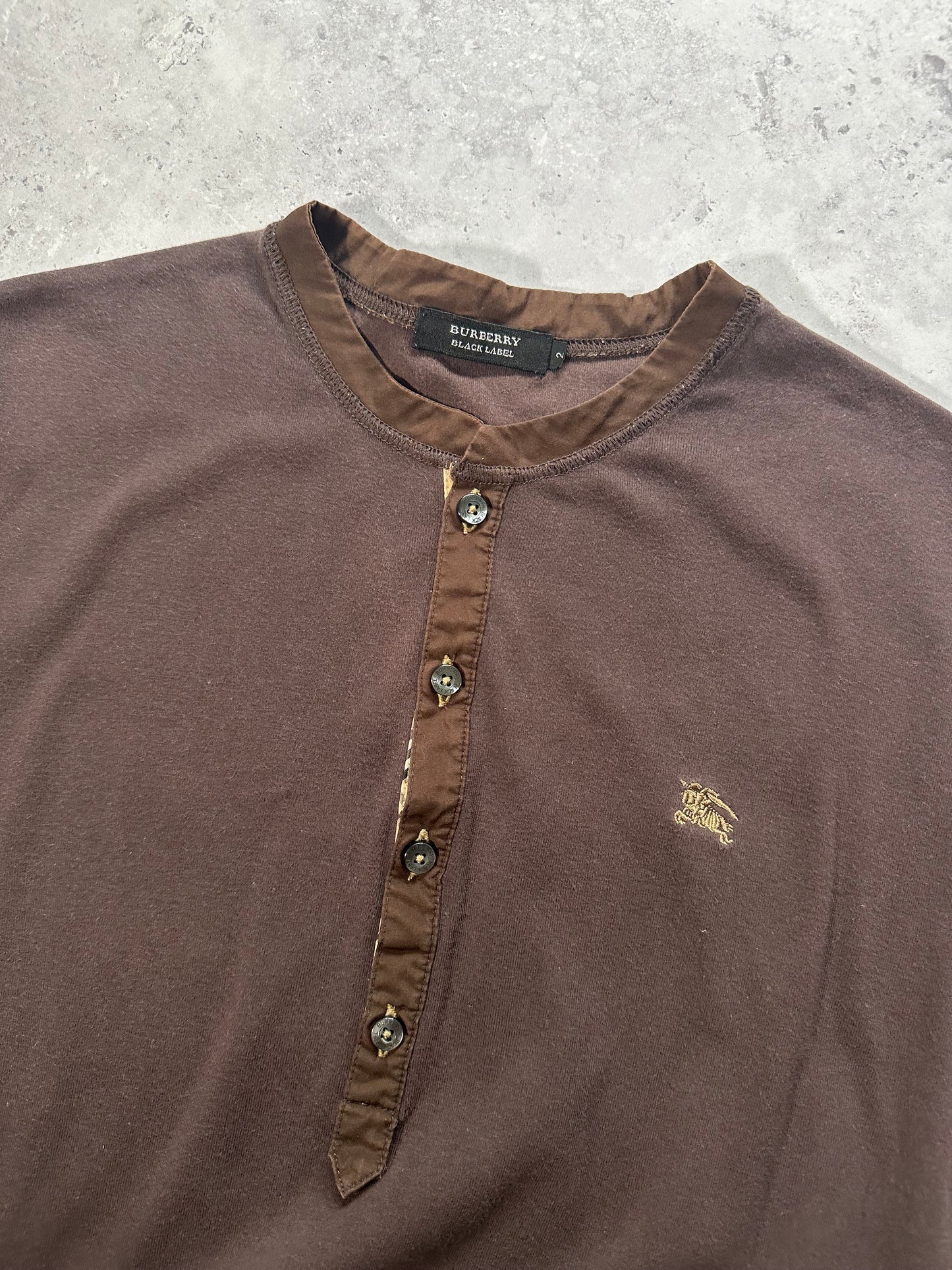 Burberry Black Label 2007 Henley Tshirt