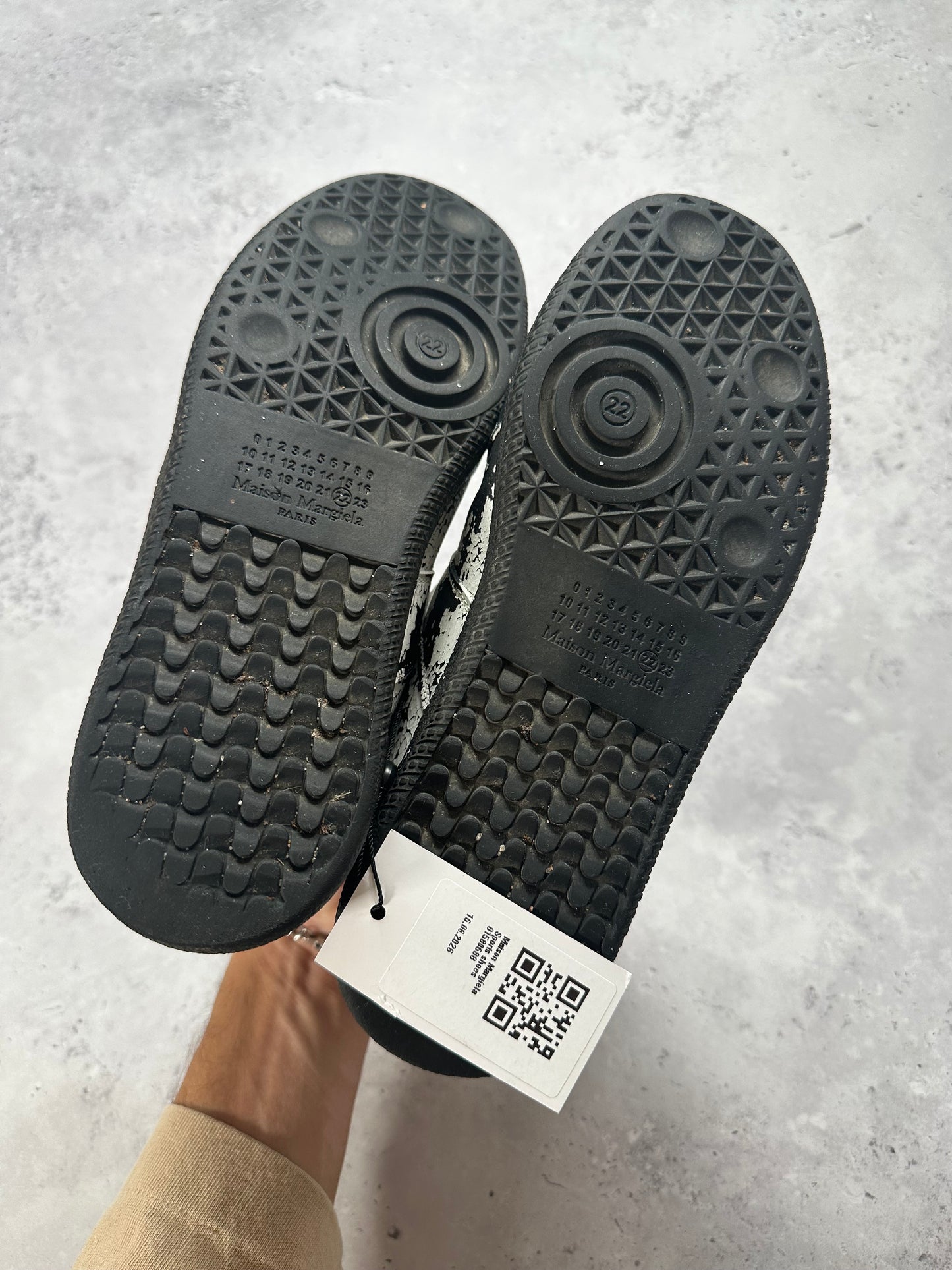 Maison Margiela GAT Low Paint Cracked Sneakers