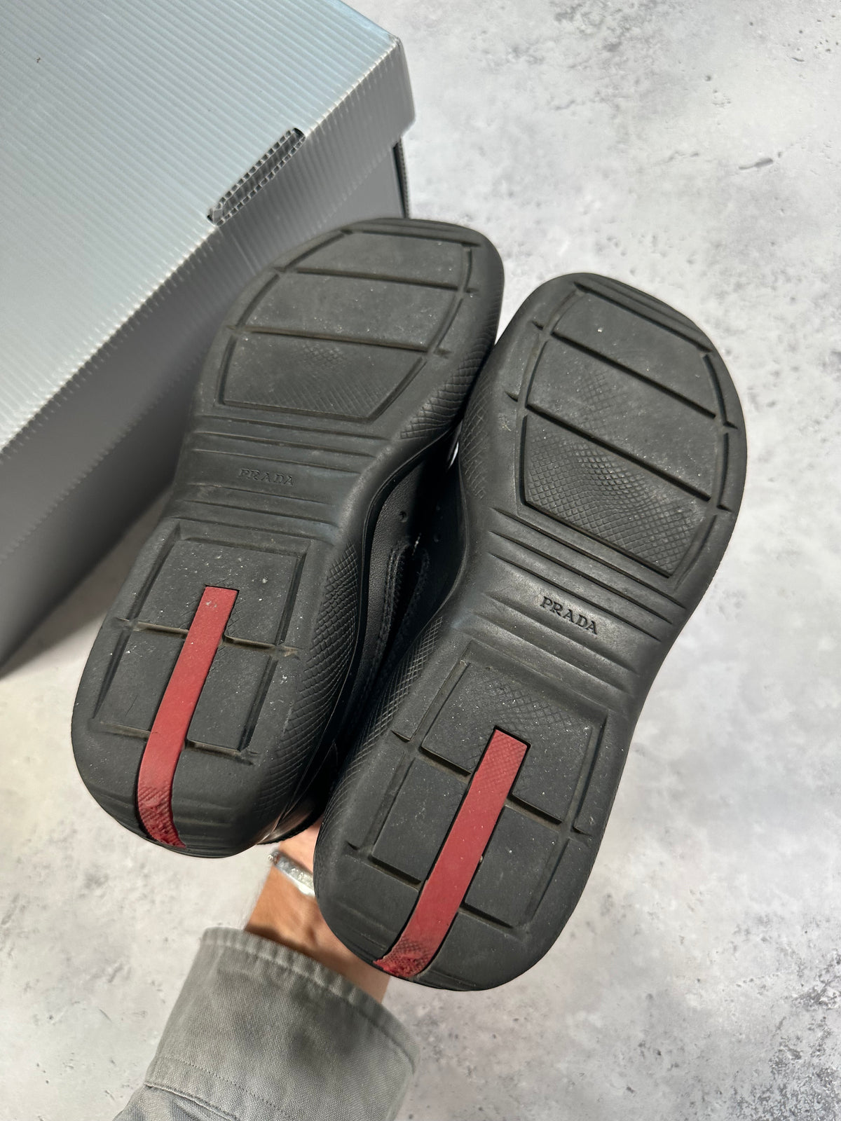 Prada Linea Rossa America’s Cup Sneakers in Black (UK5-5.5/EU38-39/ US6-7)