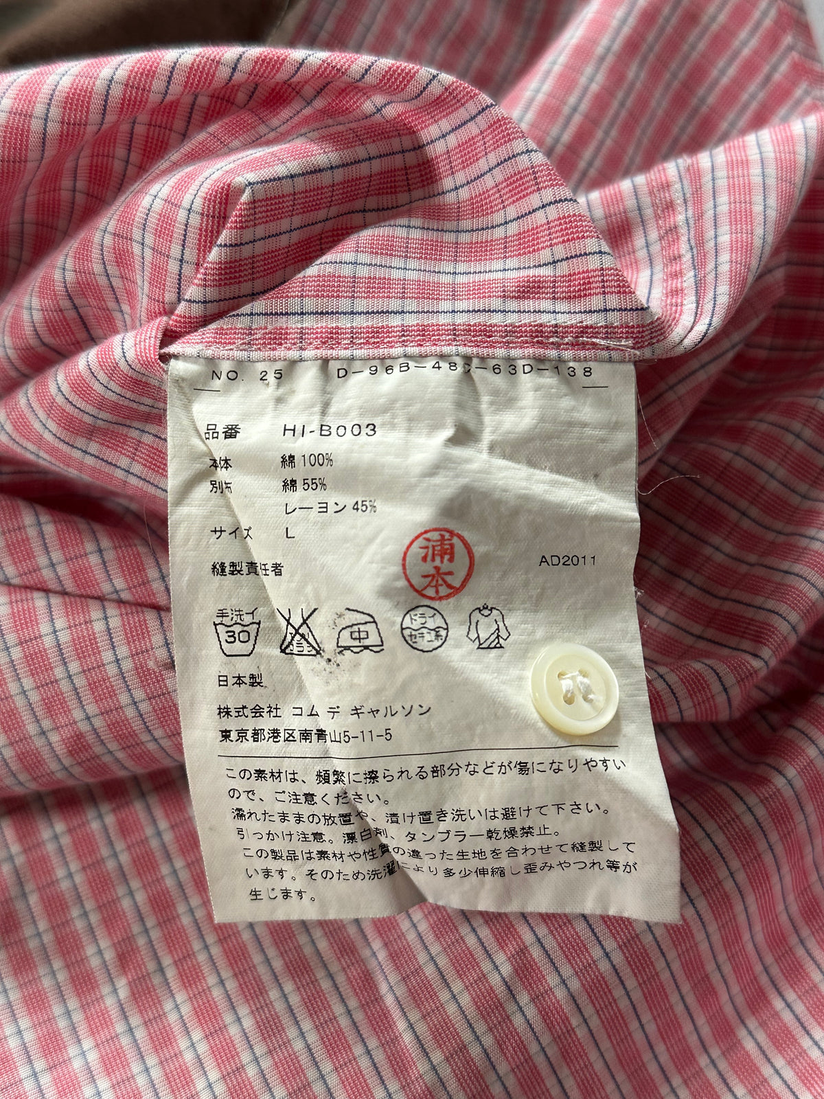 Comme des Garçons Homme AD2011 Camo Plaid Longsleeve Shirt (L)