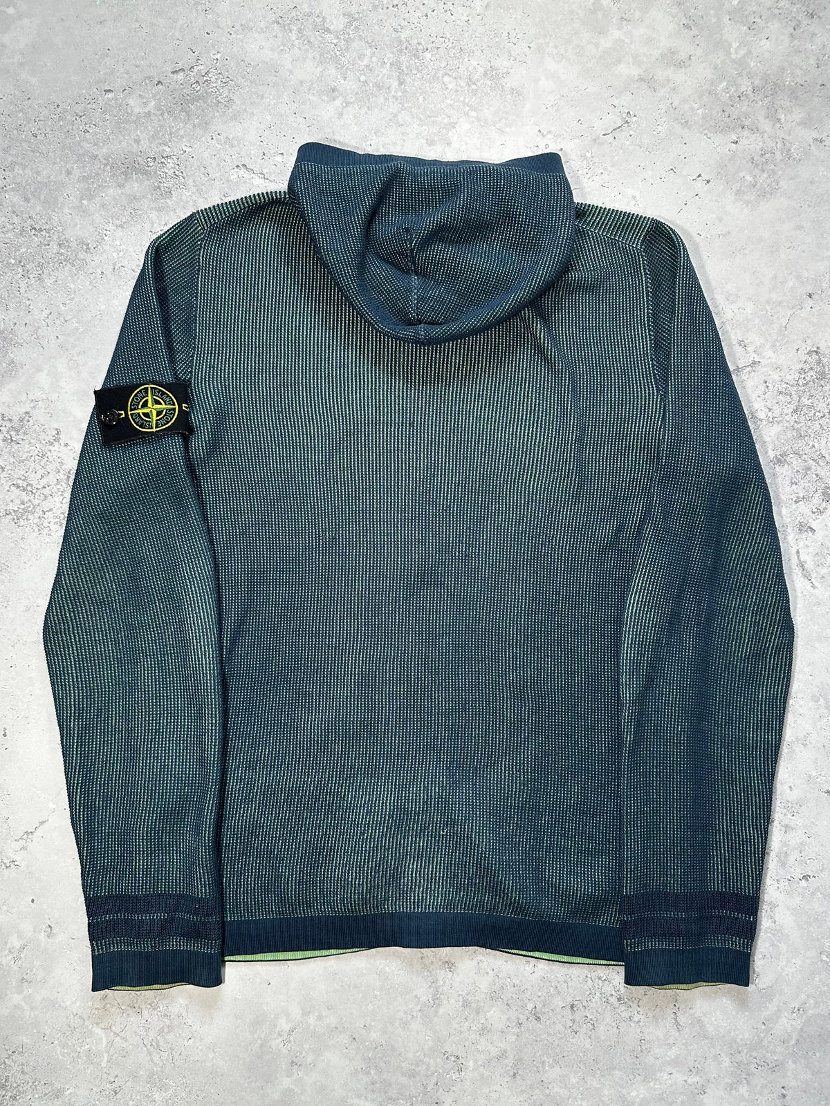 Stone Island 2017 Bicolour Striped Cuff Zip Hoodie (S/M)