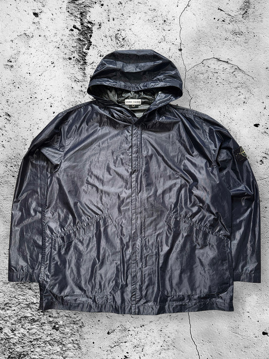 Stone Island AW2000 Liquid Finish Polyurethane Hooded Jacket (XXL)