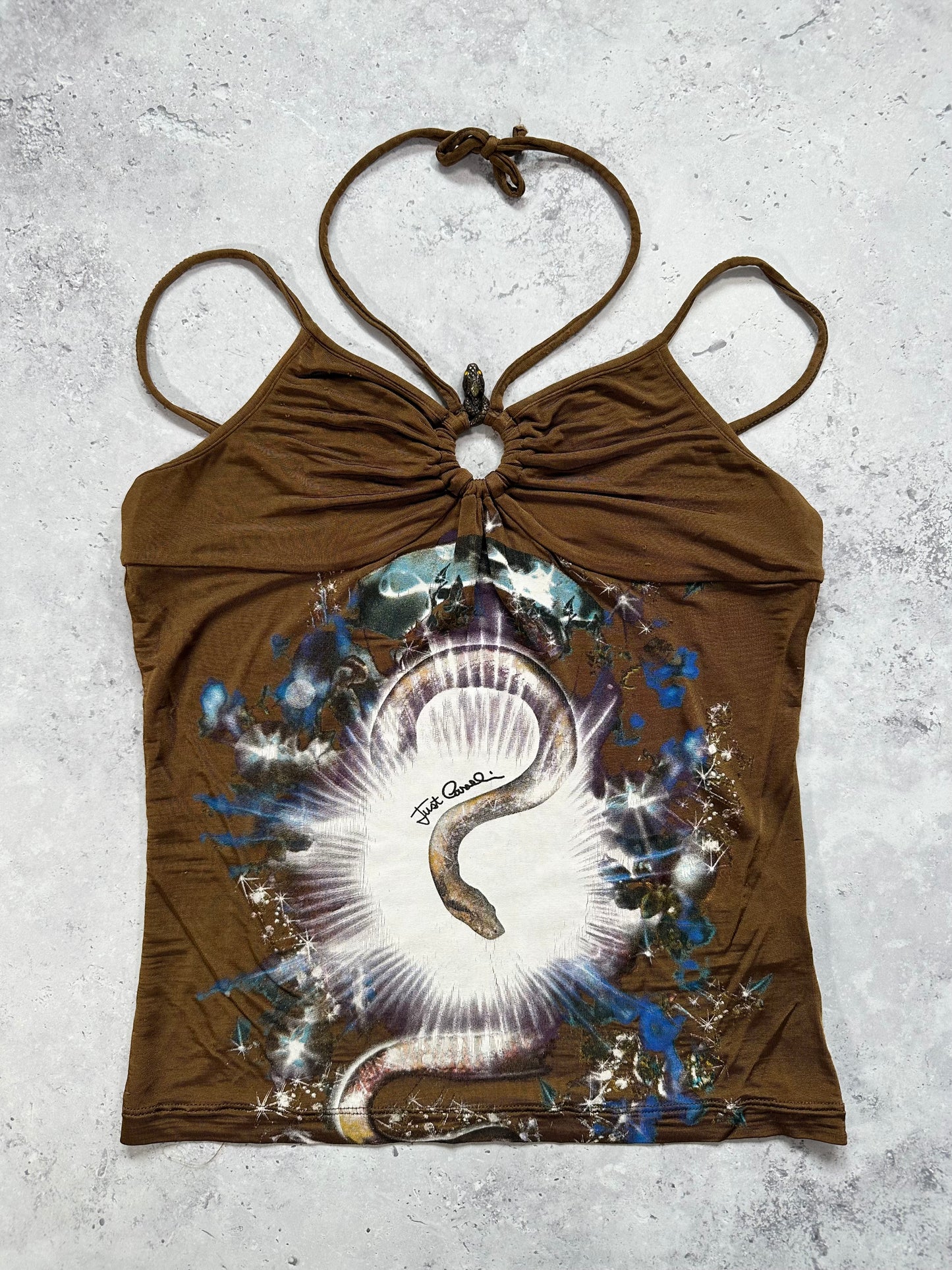 Roberto Cavalli S/S2005 Halter Top (S/XS)