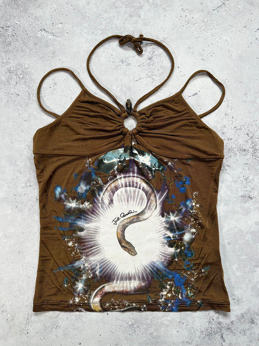 Roberto Cavalli S/S2005 Halter Top (S/XS)