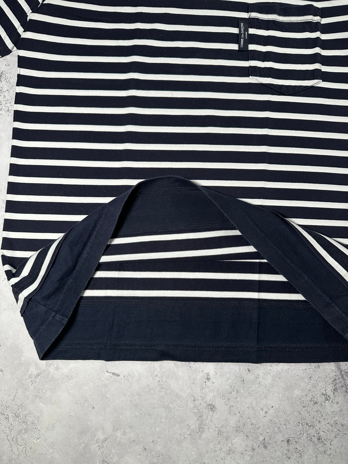 Comme des Garçons Homme AD2021 Striped Pocket Tshirt (L)