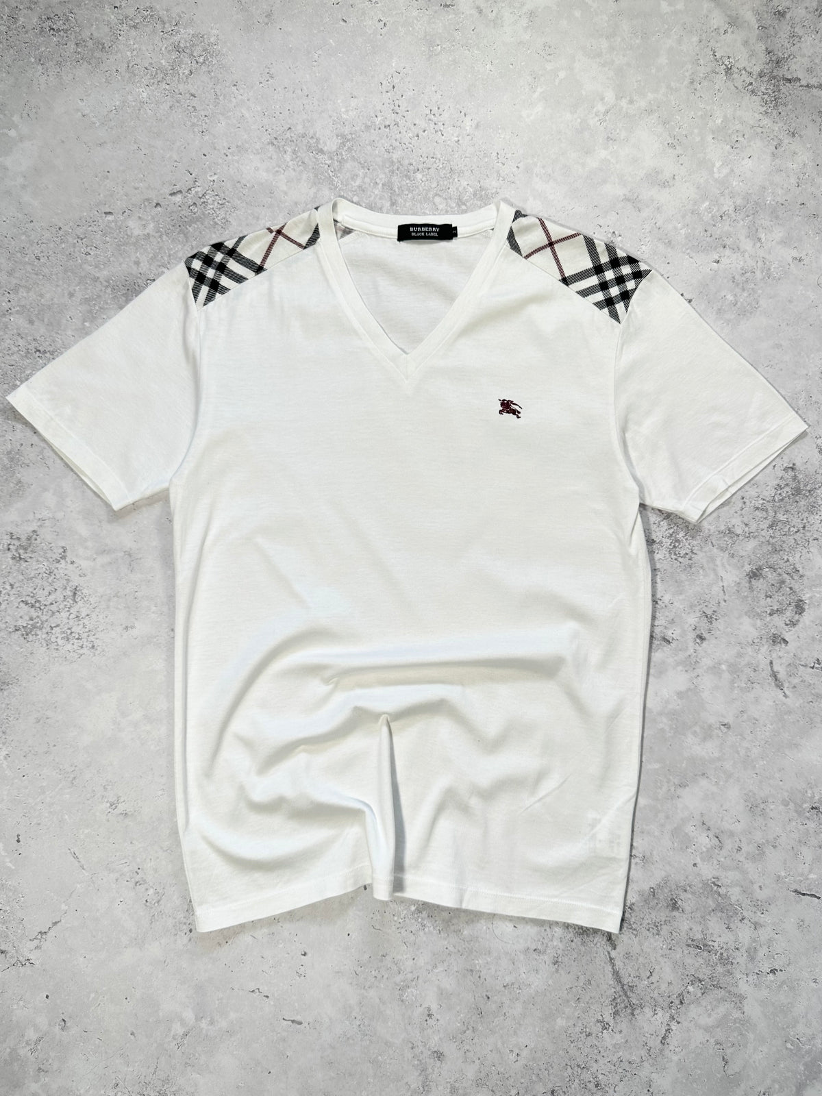 Burberry Black Label 2008 Shoulder Check Tshirt (S)