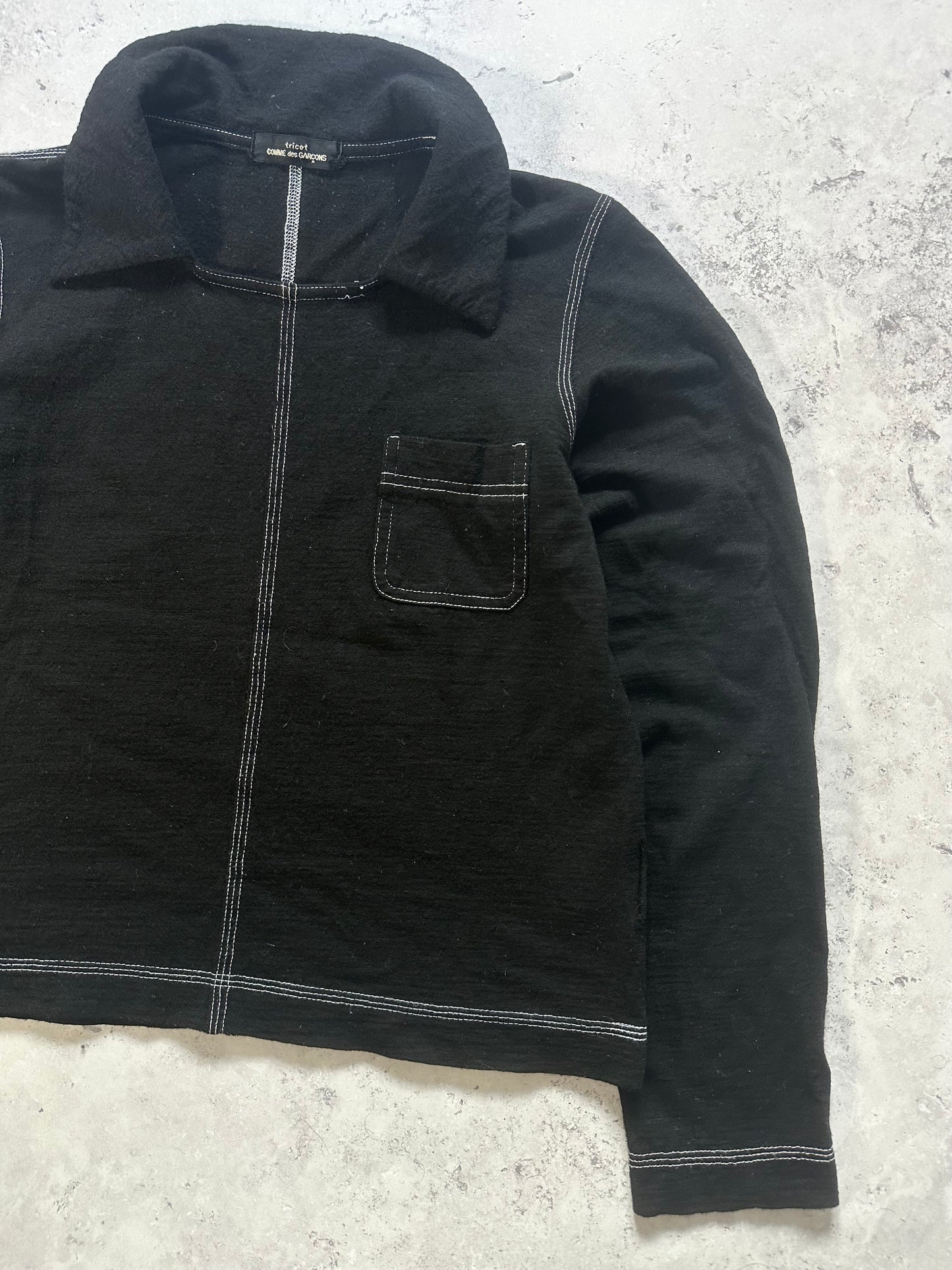 Comme des Garçons Tricot 1998 Contrast Stitch Longsleeve Shirt