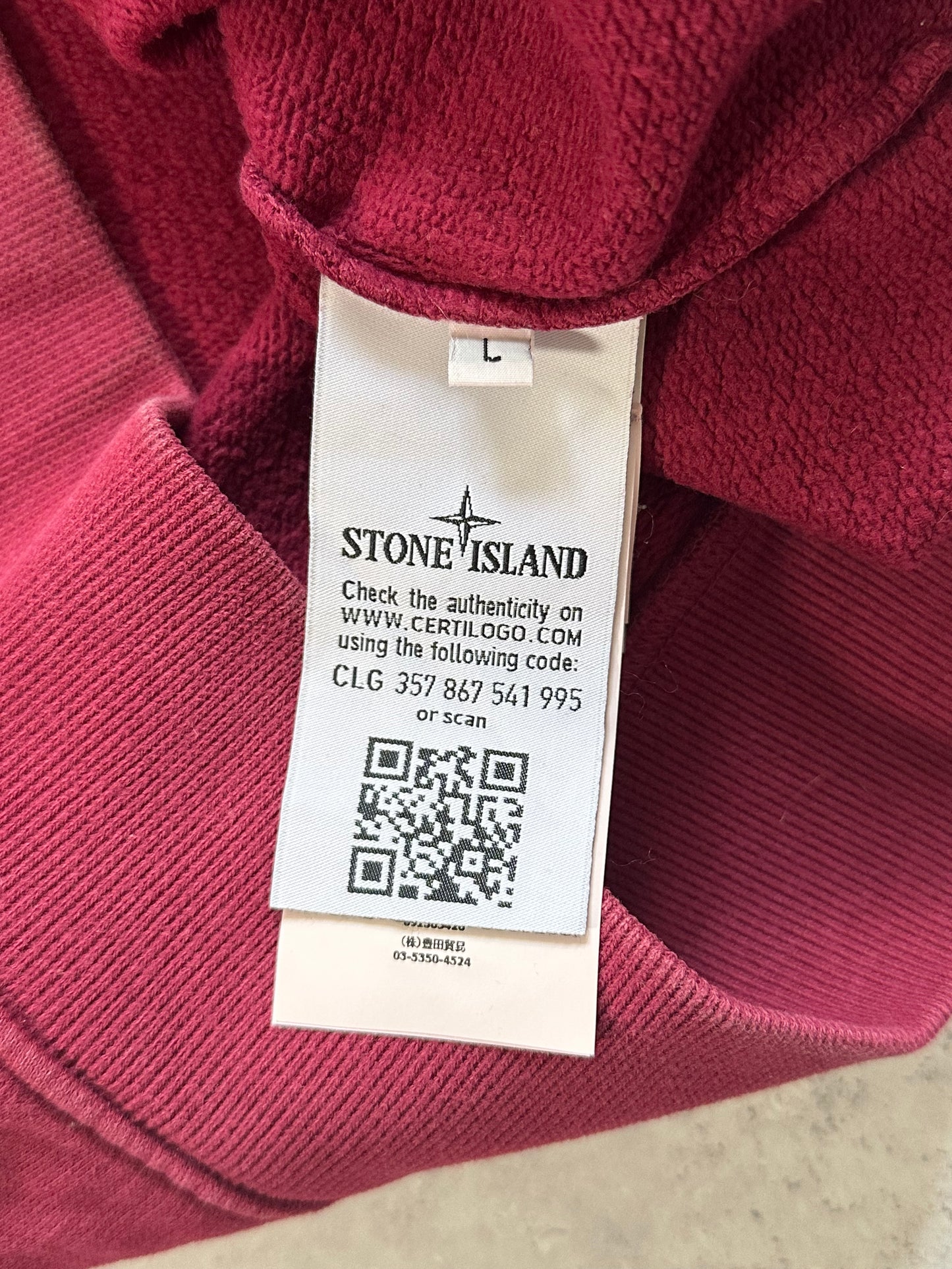 Stone Island AW2018 Embroidered Spellout Panelled Sweatshirt (L)