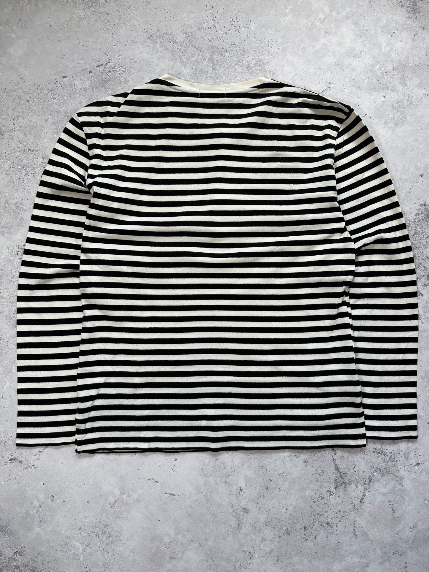 Burberry Black Label Striped Longsleeve Henley T-Shirt (M)