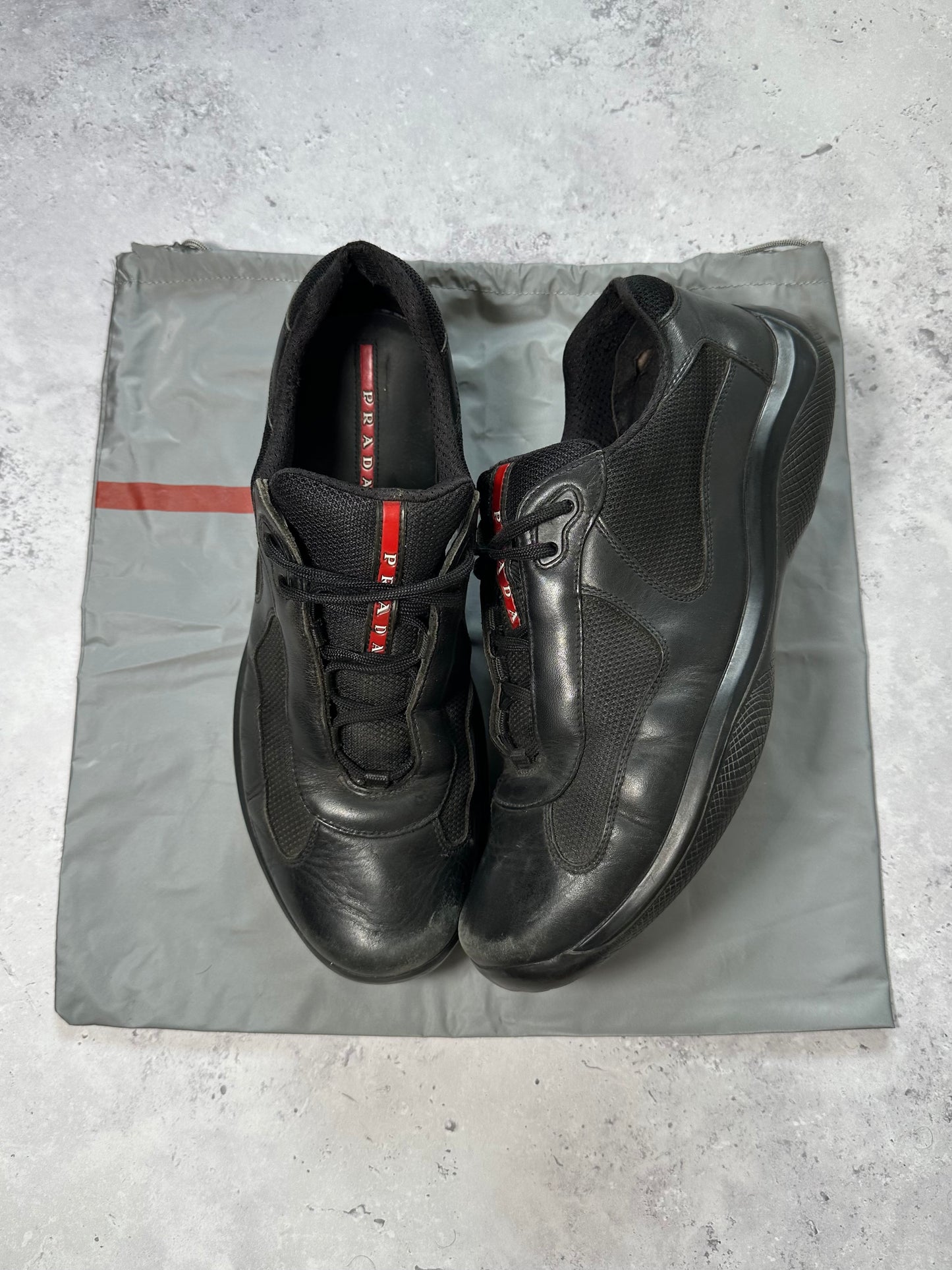 Prada Linea Rossa America’s Cup Sneakers in Black (UK10.5 / US11.5 / 29cm/ EU45)