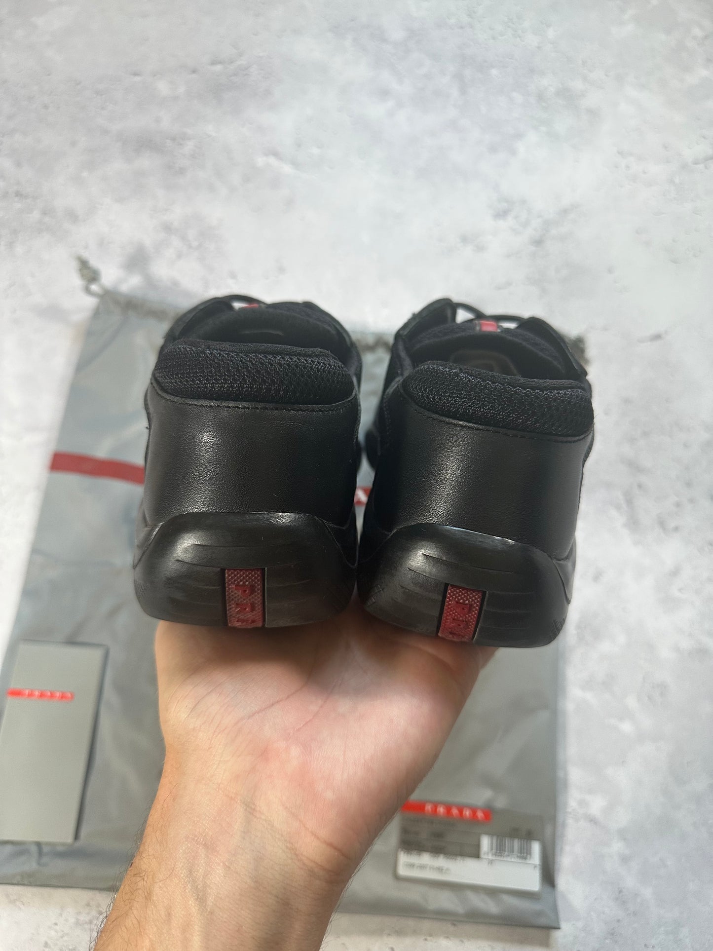 Prada Linea Rossa America’s Cup Sneakers in Black (39)