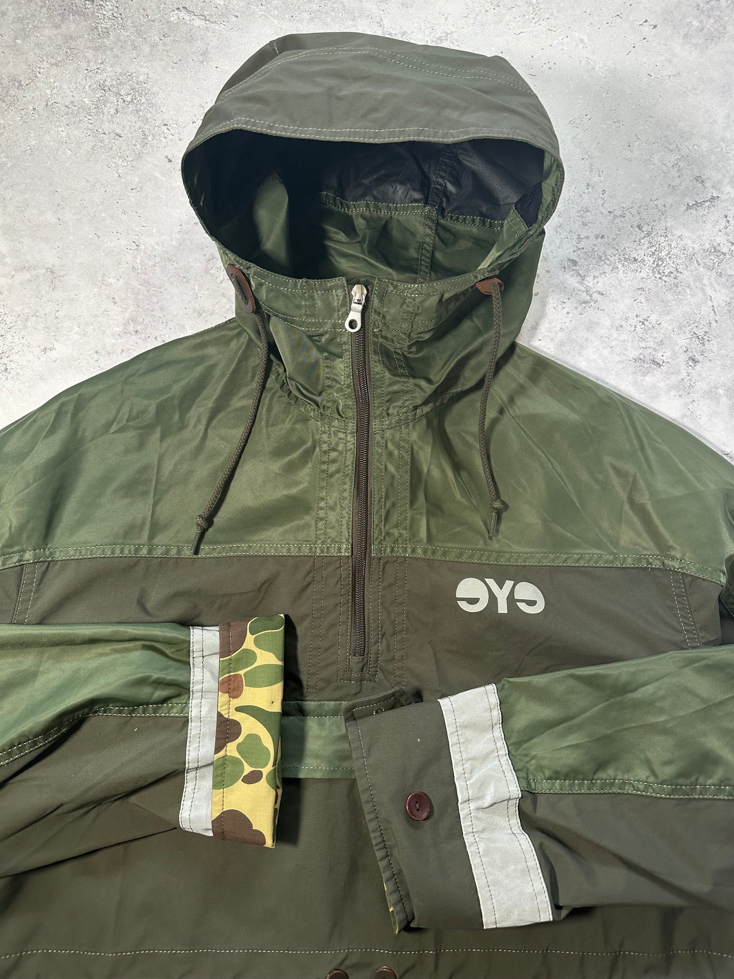 eYe Junya Watanabe MAN Comme des Garçons SS2019 Reflective Hooded Anorak Jacket