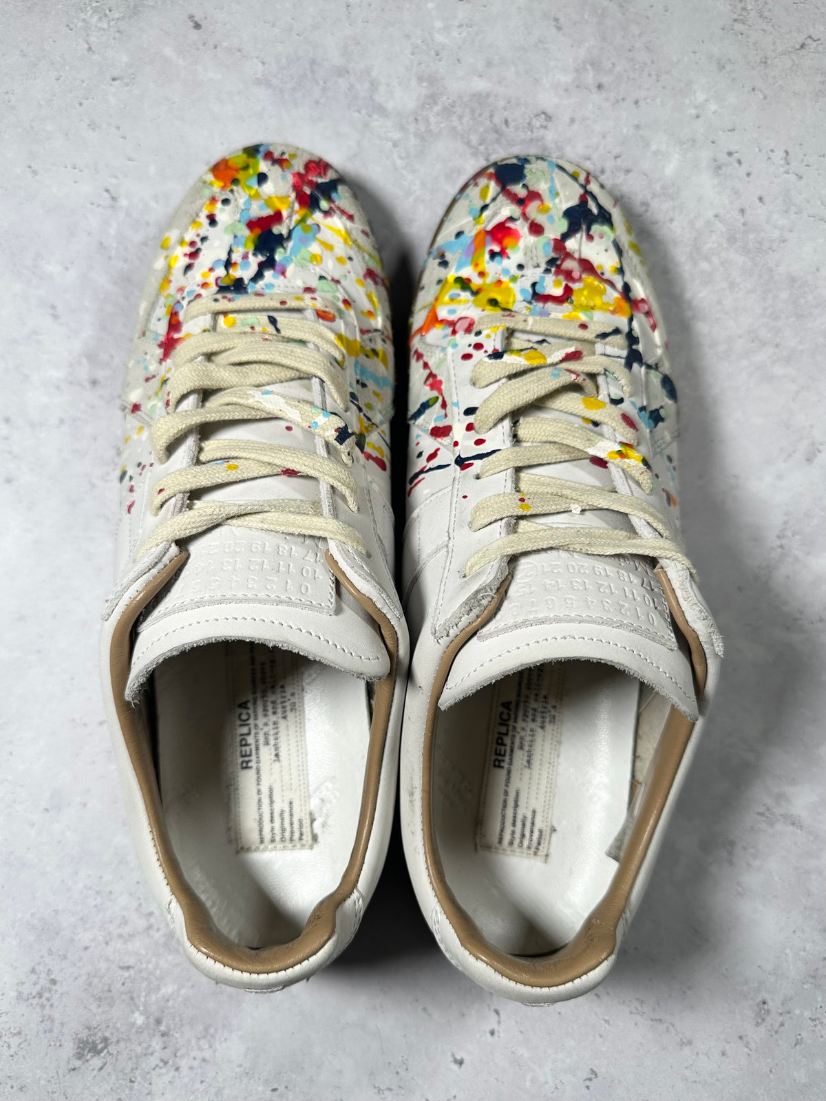 Maison Margiela Paint Splatter GAT Sneakers
