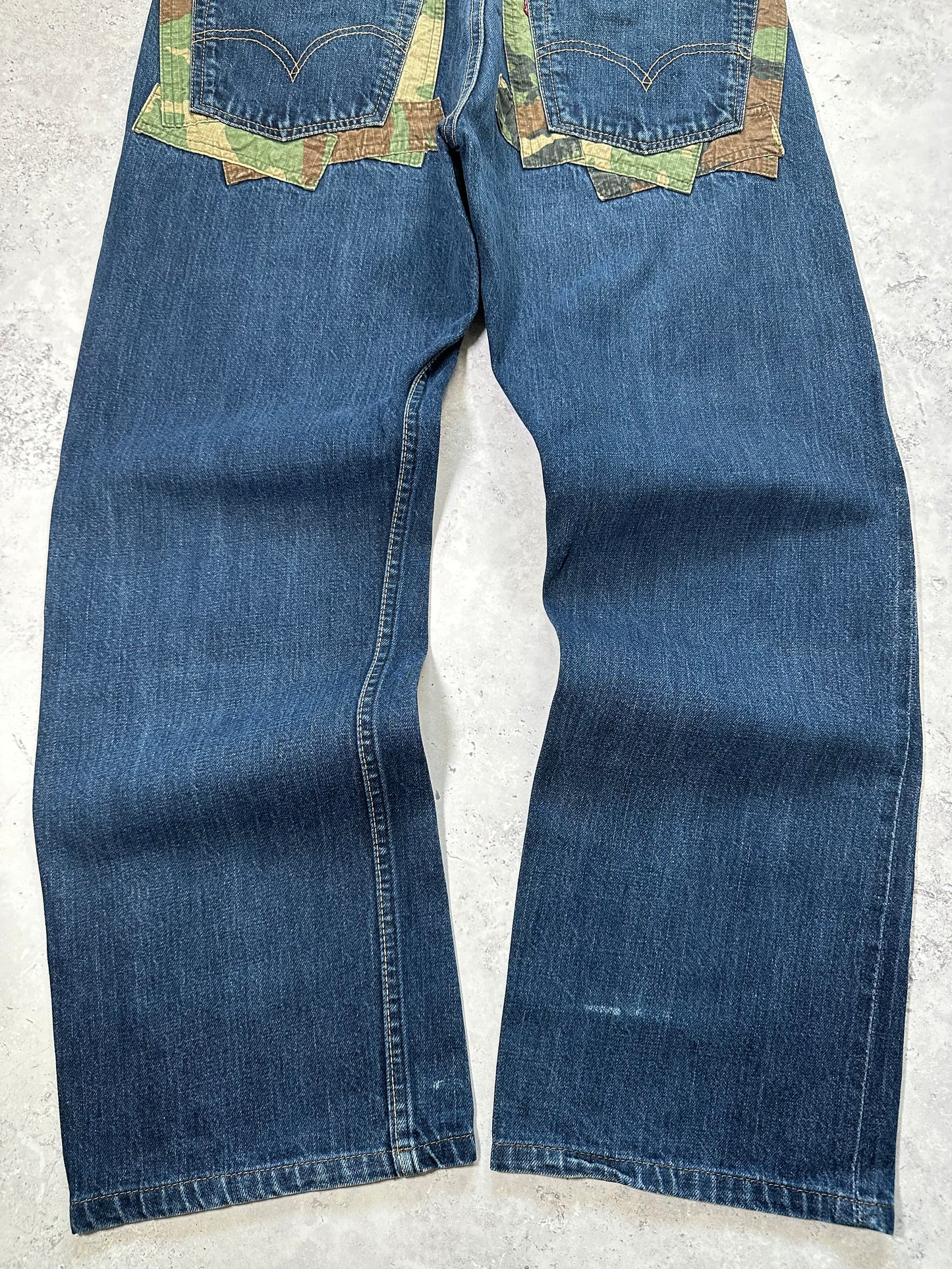 Junya Watanabe MAN × Levi’s AD2006 Camo Patchwork Jeans