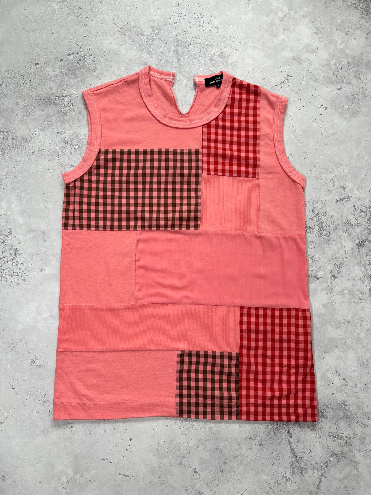 Comme des Garçons Tricot AD2012 Reconstructed Patchwork Vest Tank Top (S)