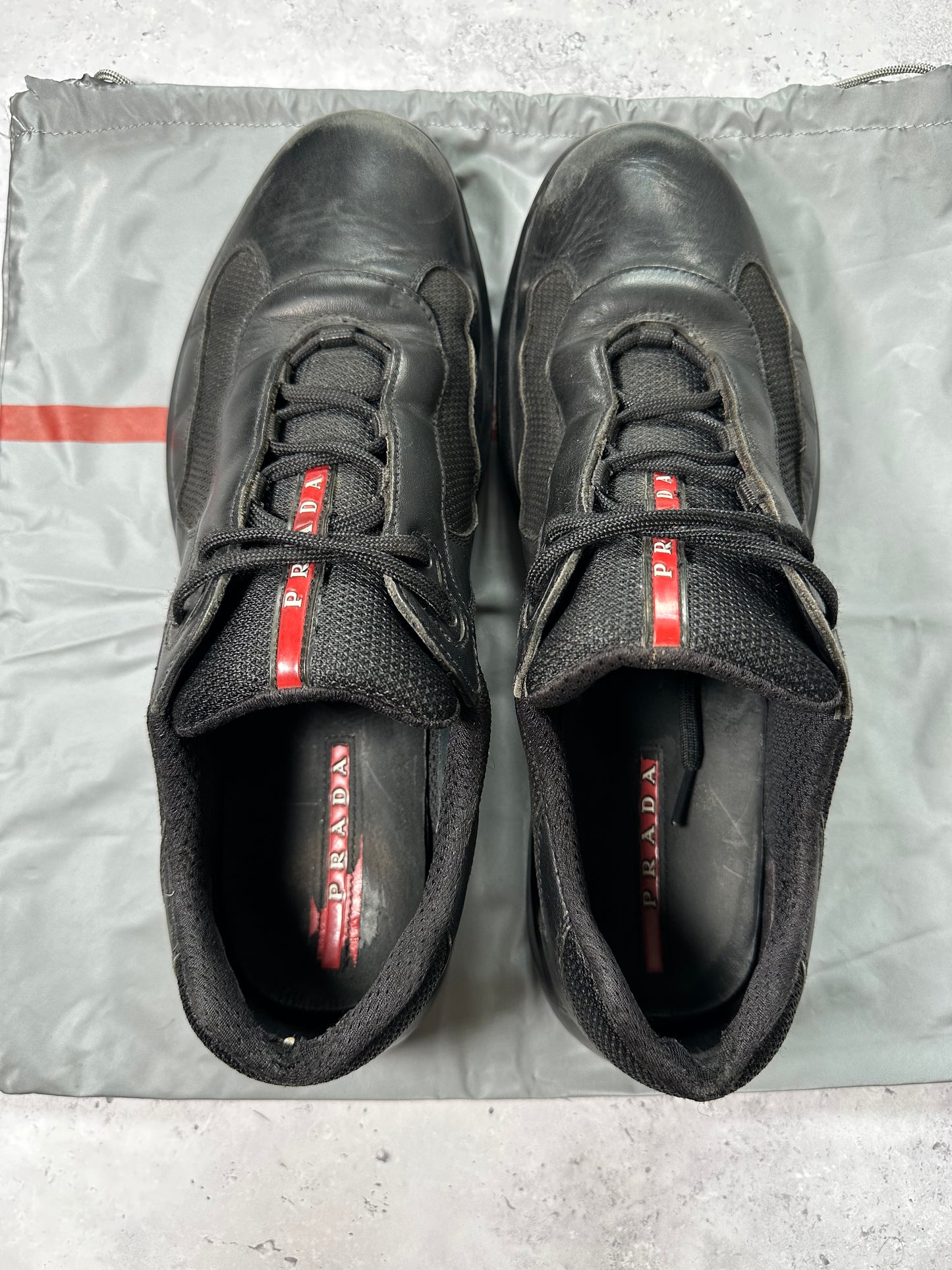 Prada Linea Rossa America’s Cup Sneakers in Black (UK10.5 / US11.5 / 29cm/ EU45)