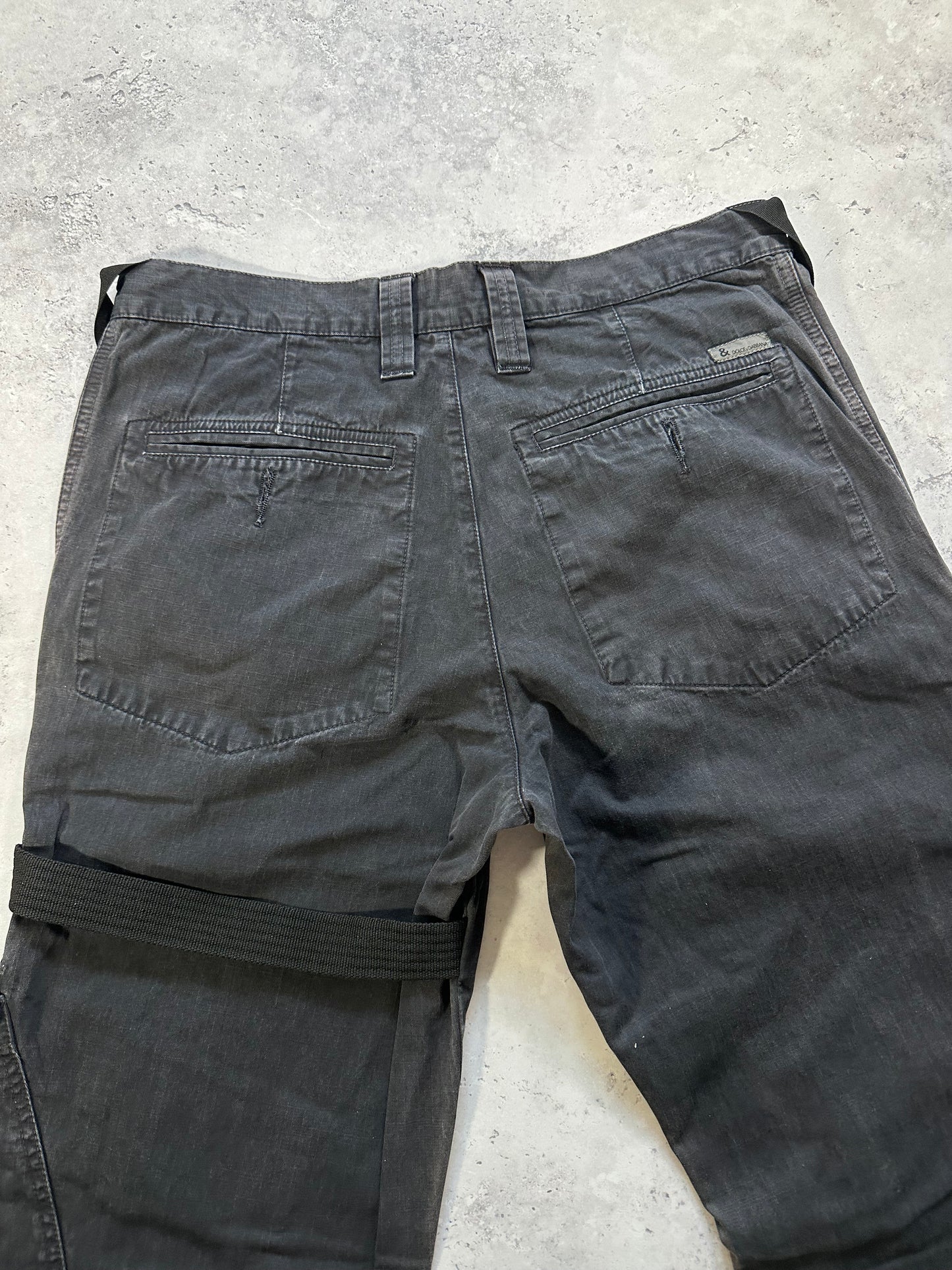 D&G Dolce & Gabbana 2005 Bondage Cargo Pants (W32 L32)