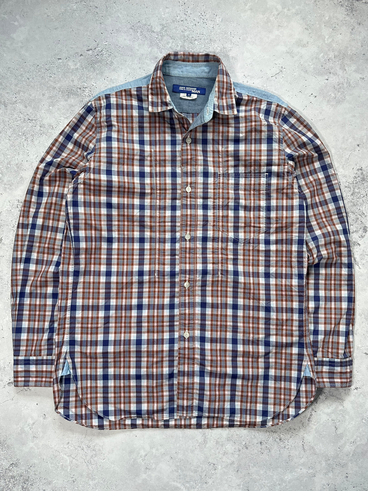 Junya Watanabe MAN Comme Des Garçons AD2012 Plaid Longsleeve Shirt (S)