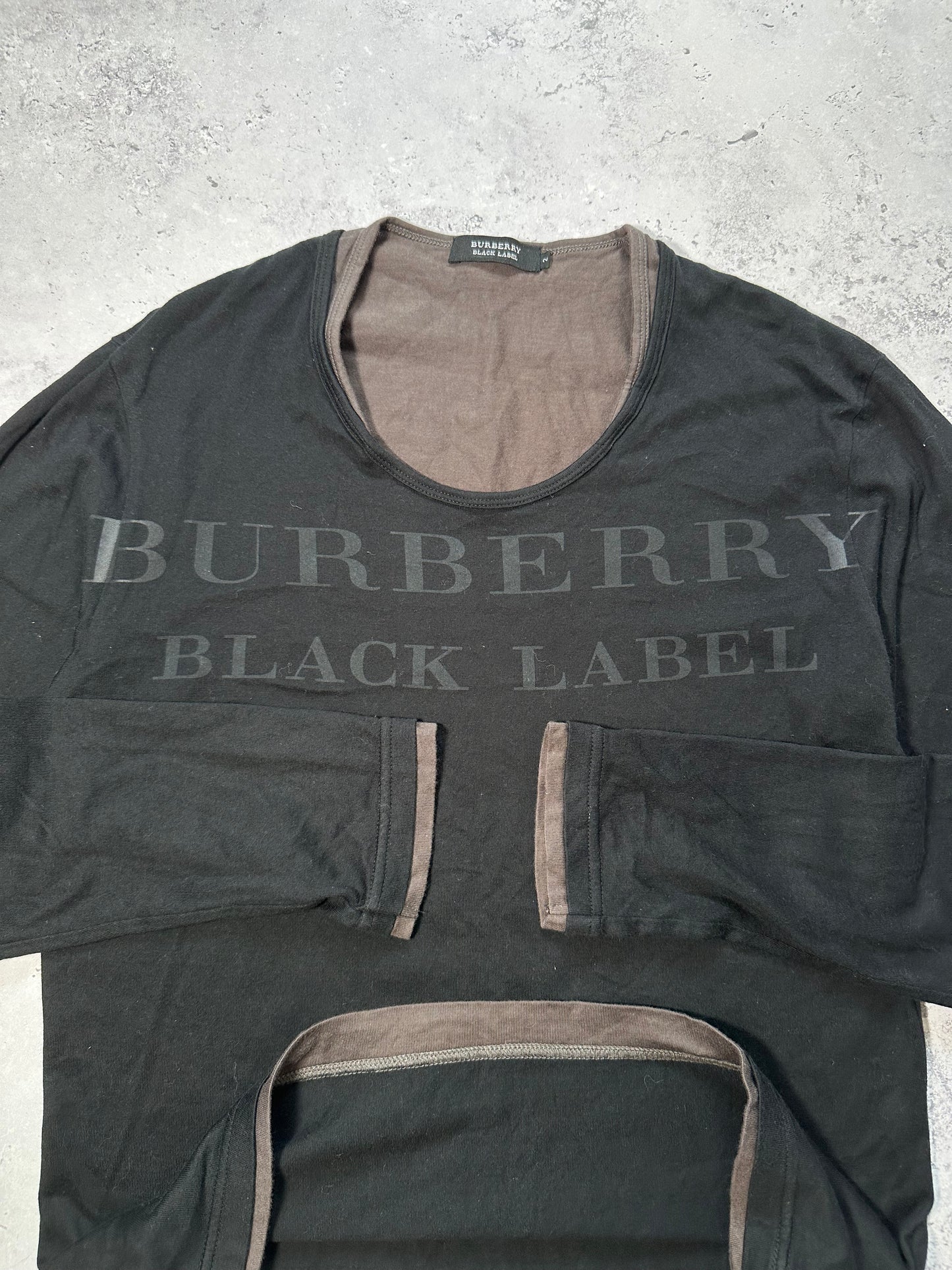 Burberry Black Label 2009 Spellout Longsleeve Tshirt (S)
