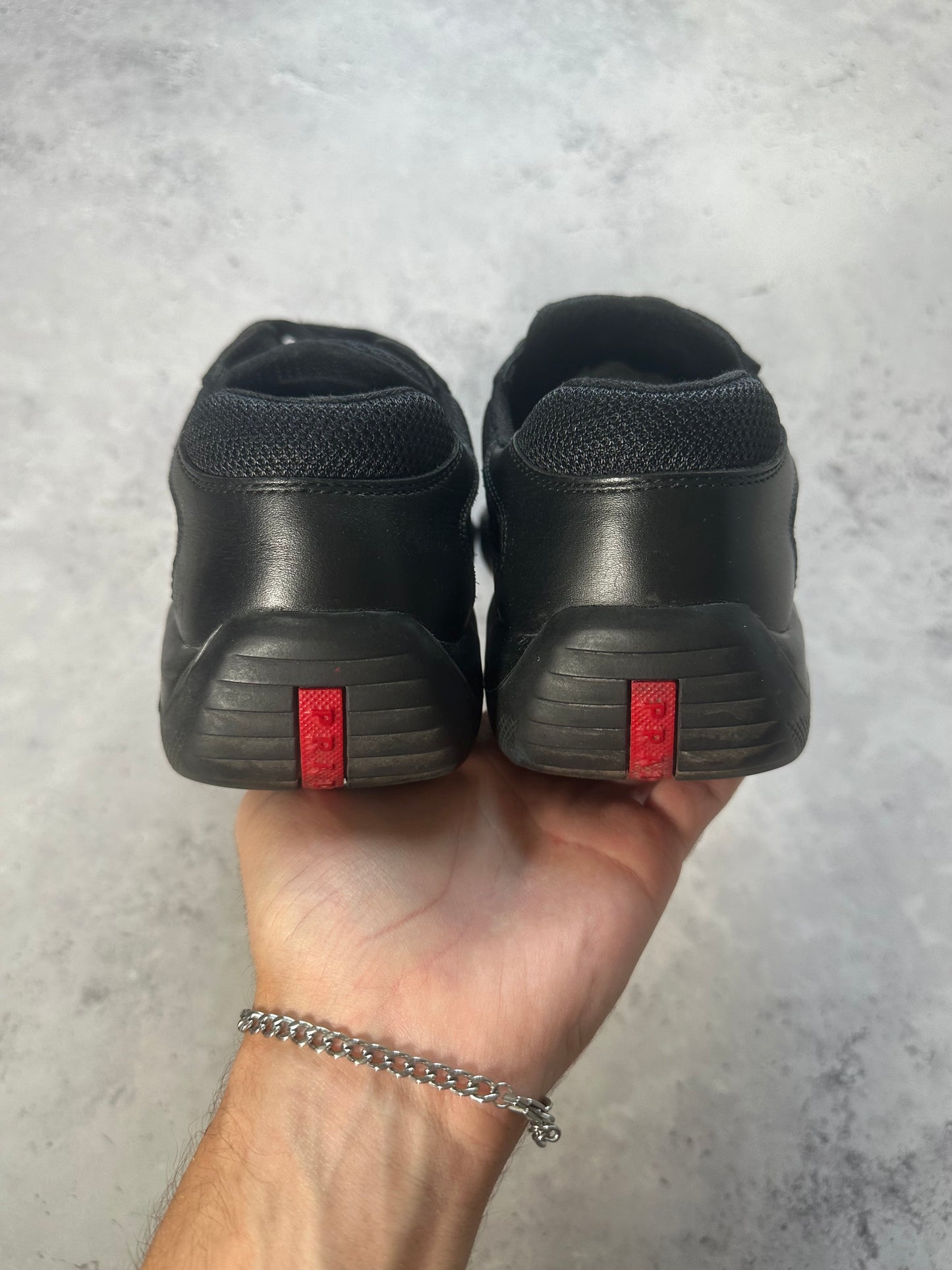 Prada Linea Rossa America’s Cup Sneakers in Black (UK9/US10/EU43)