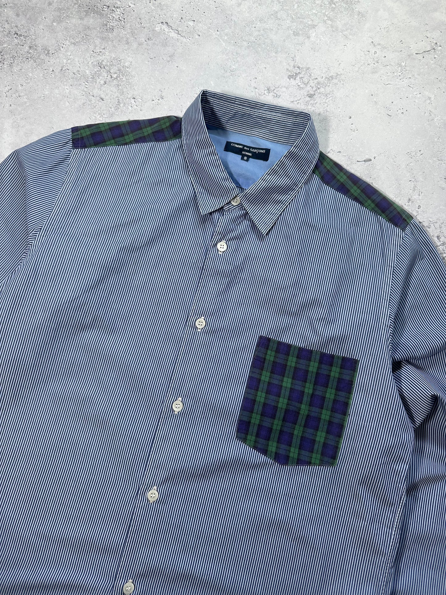 Comme des Garçons Homme AD2008 Plaid Button Up Longsleeve Shirt (M)