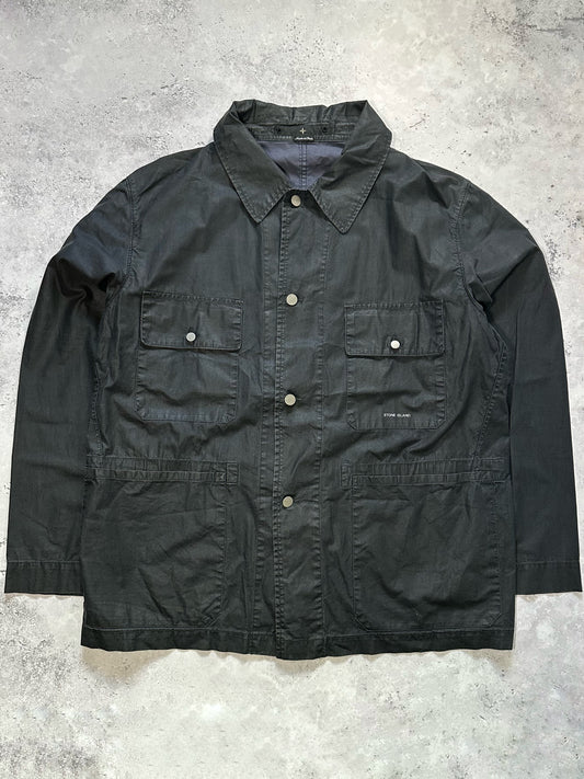 Stone Island SS2001 Waxed Cotton Chore Jacket by Paul Harvey (XL-XXL)