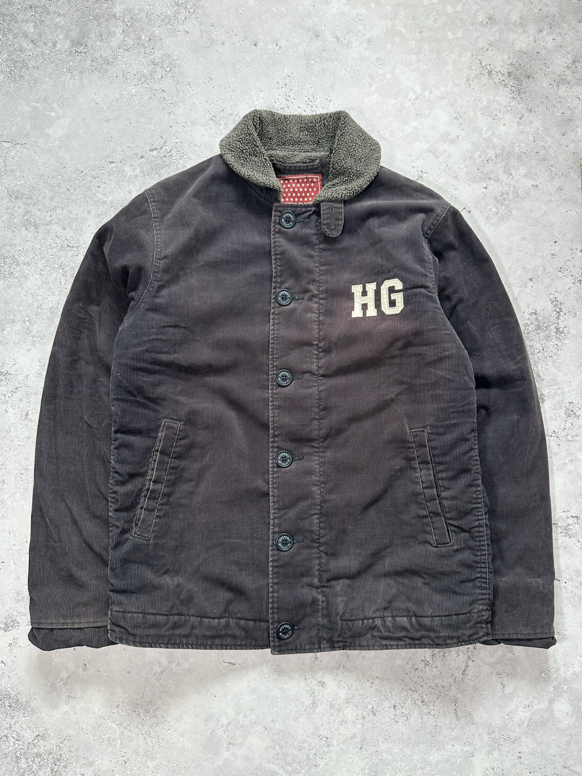Hysteric Glamour 2002 Team Hysteric U.S. Sherpa Lined Corduroy Workwear Jacket (M)