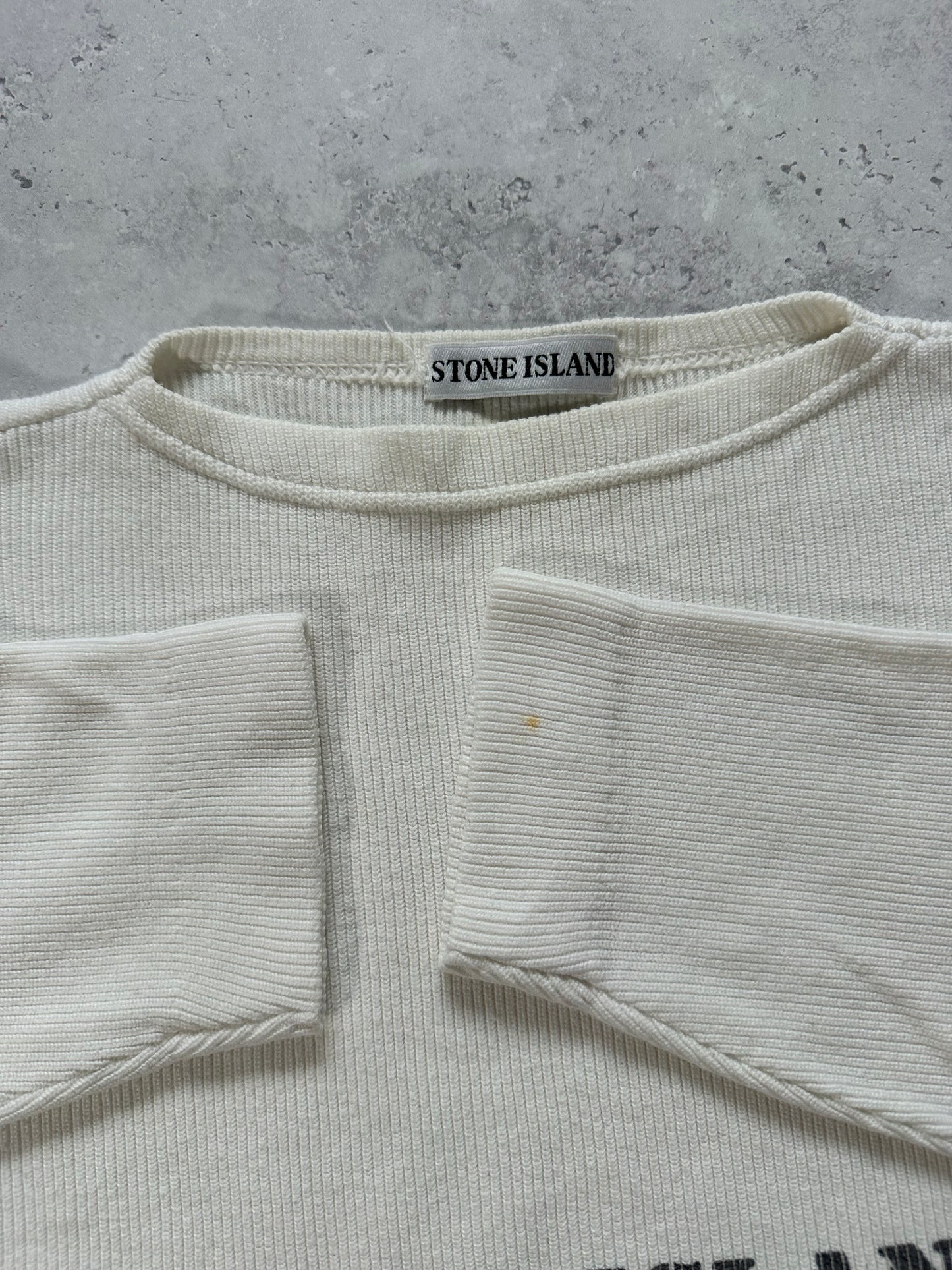 Stone Island Marina 1984 Ribbed Cotton Jumper Sweatshirt