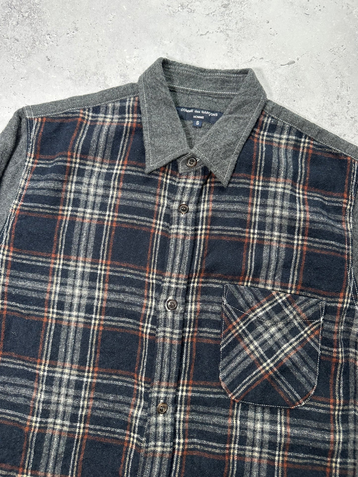 Comme des Garçons Homme AD2013 Plaid Button Up Longsleeve Shirt (S-M)