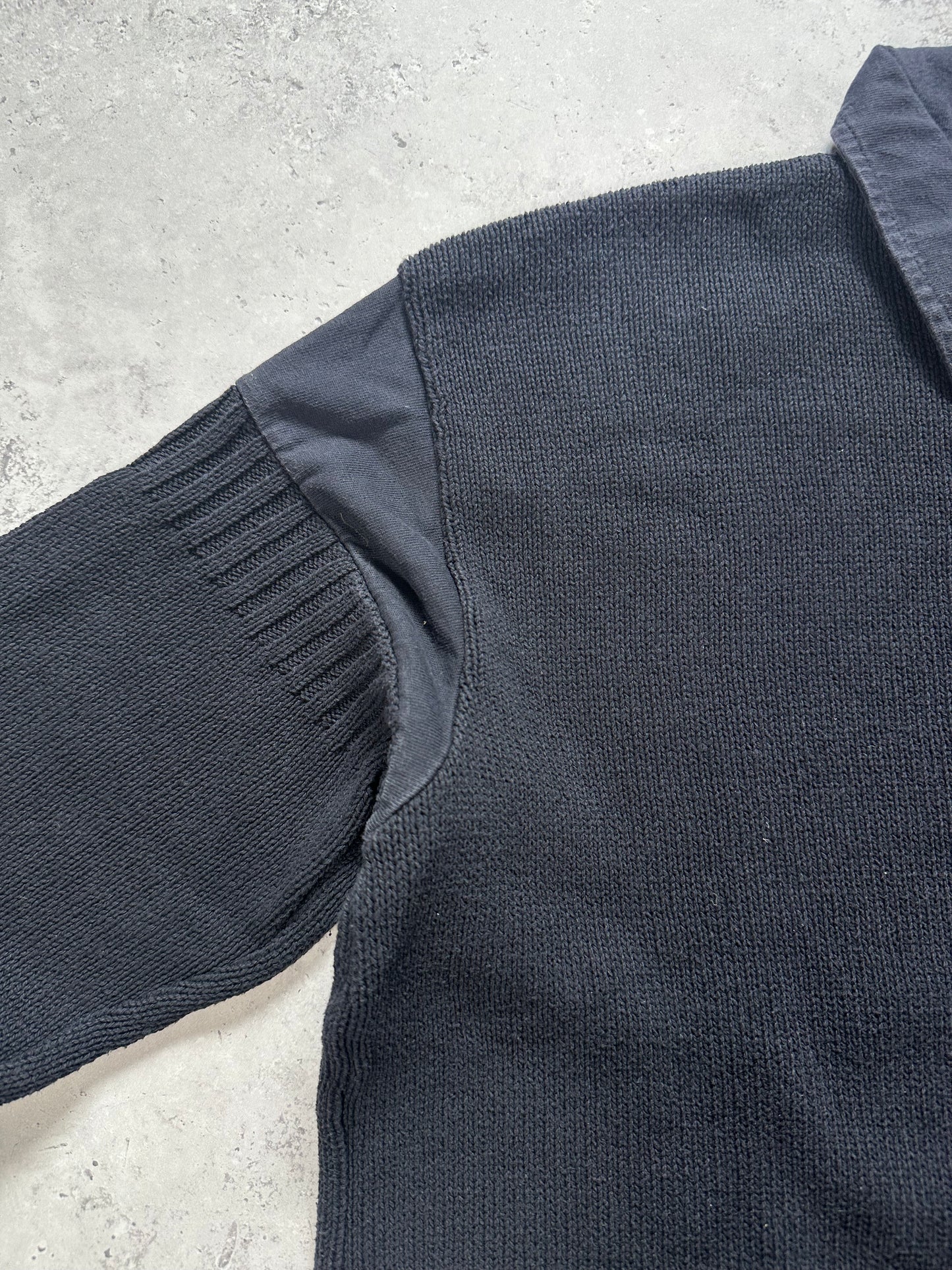 Stone Island SS2001 Quarter Zip Collared Jumper (M)
