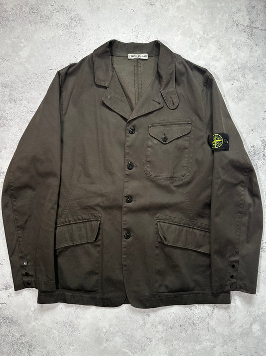 Stone Island SS2006 Resined Cotton Chore Jacket by Paul Harvey (XL)