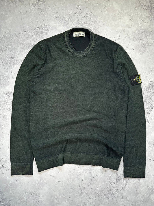 Stone Island Forest Green Dye Treatment Sweatshirt (L)