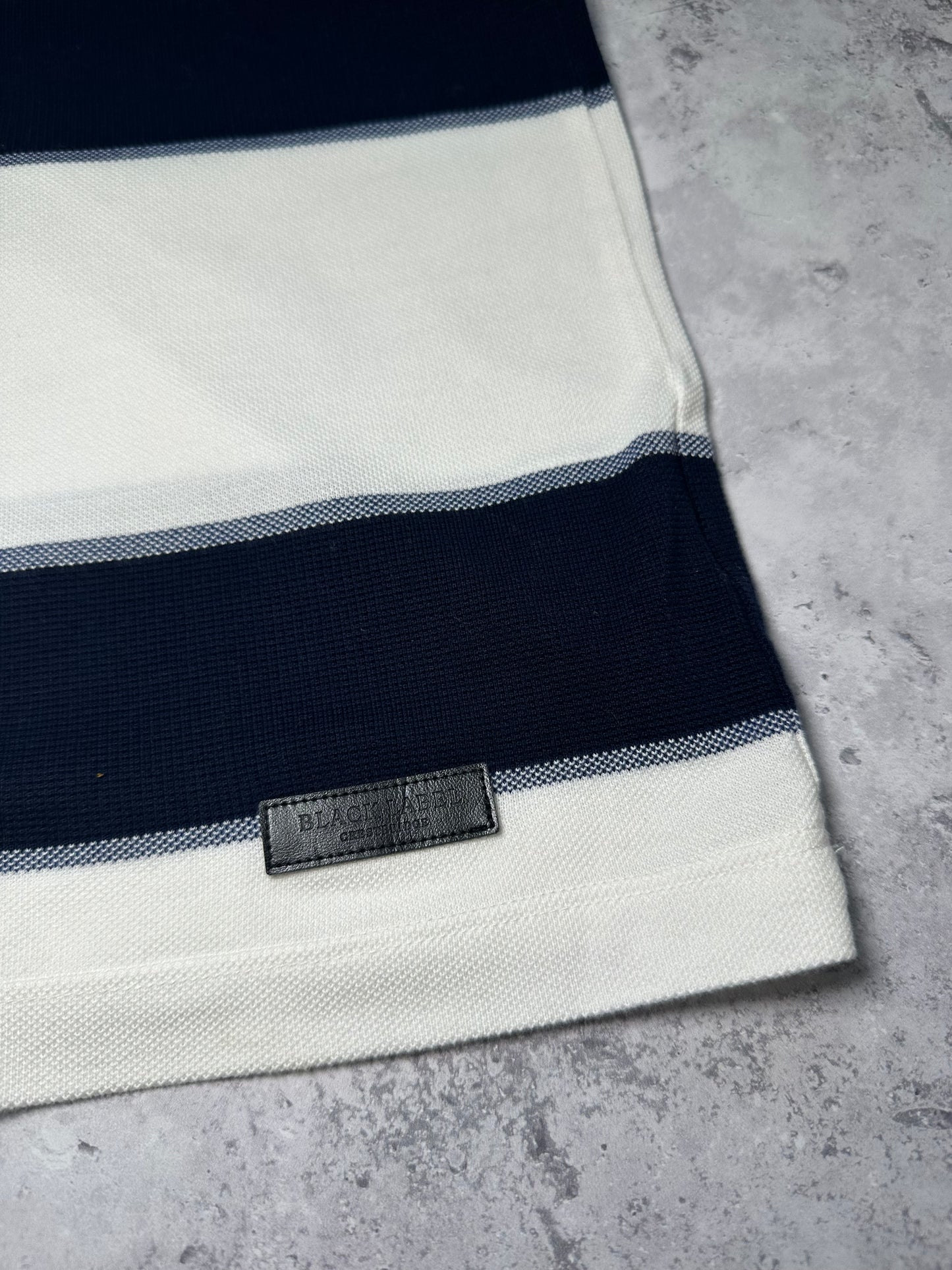 Burberry Black Label Crestbridge Piqué Stripe Tshirt