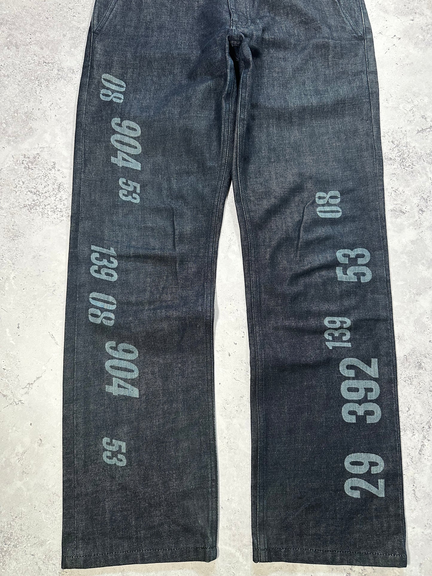Comme Des Garçons Homme Plus AD2005 Numbers Denim Jeans (M)