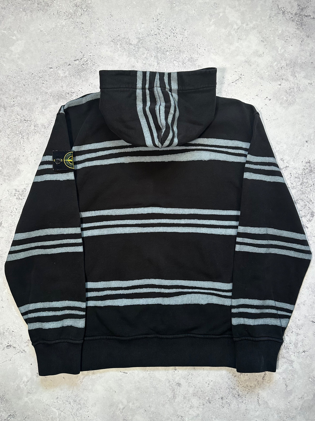 Stone Island x Supreme 2020 Striped Pullover Hoodie (M)