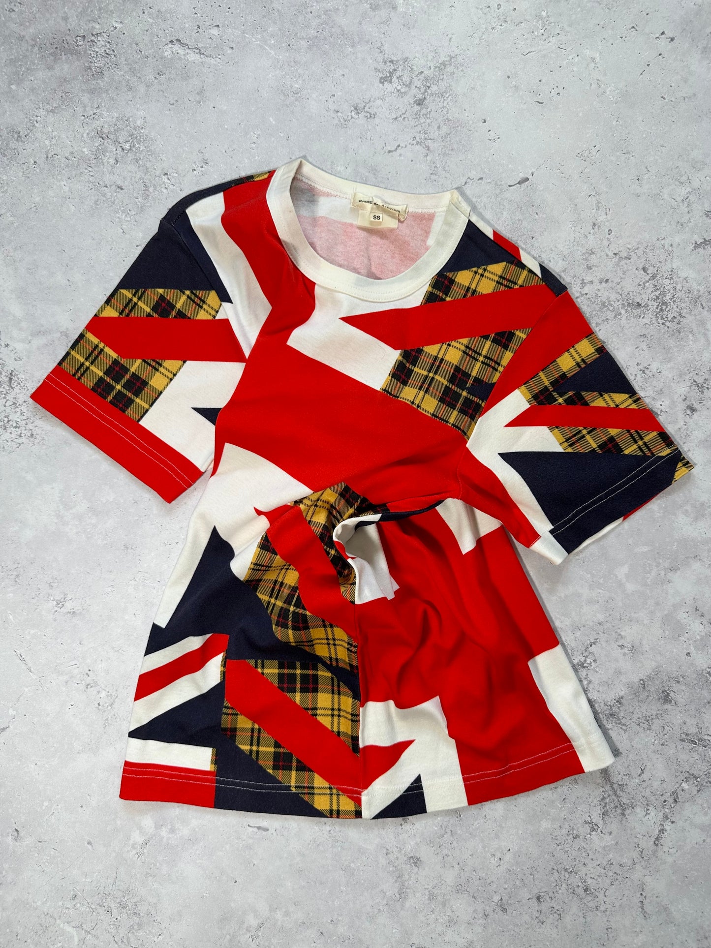 Comme Des Garçons 2005 Union Jack Plaid T-shirt
