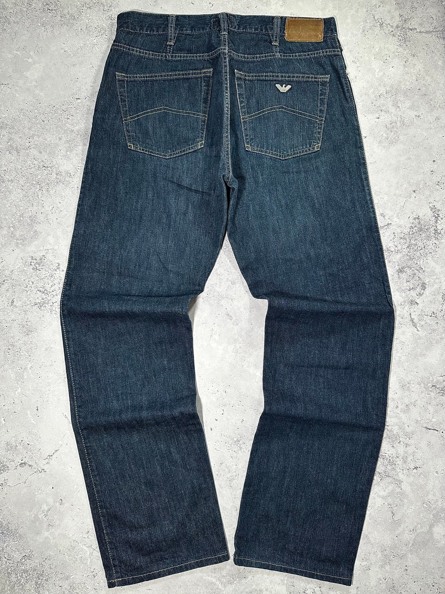 Armani Jeans Relaxed Fit Dark Wash Jeans W32