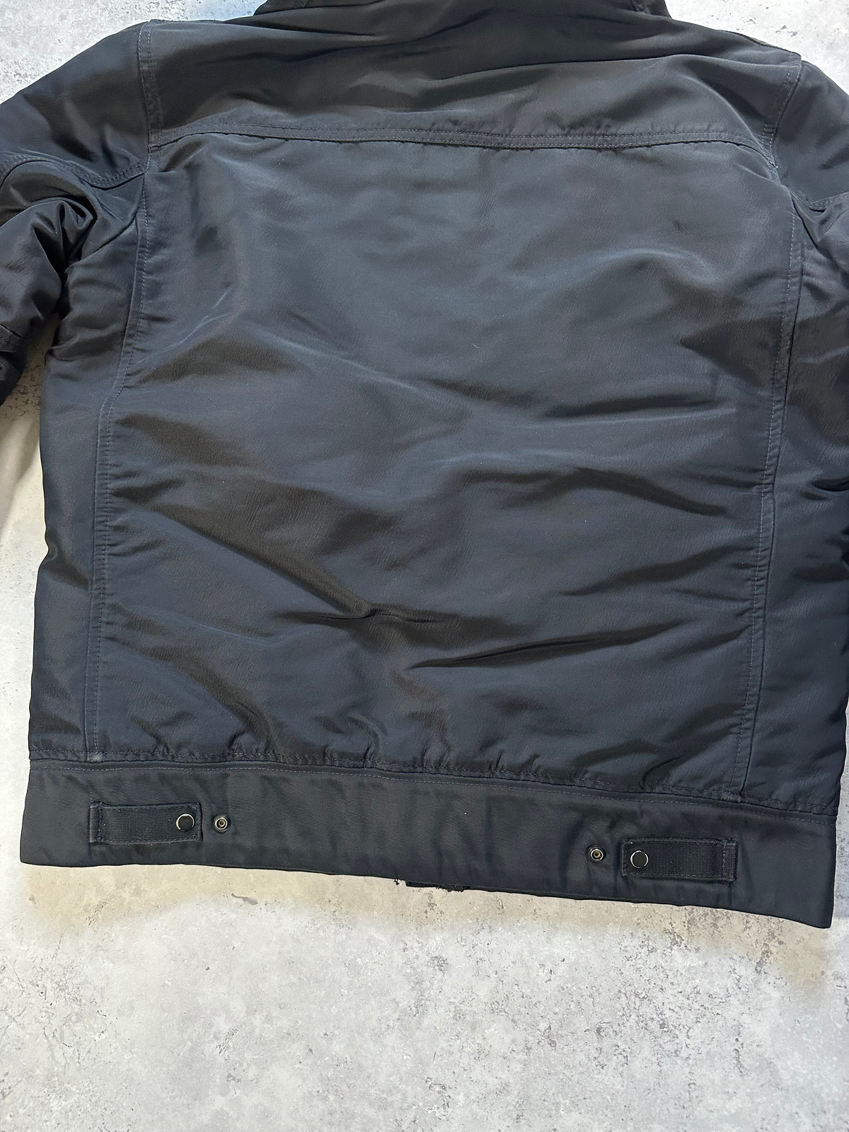 Stone Island AW2012 Heavy Nylon Quilted MA-1 Hooded Jacket (L-M)