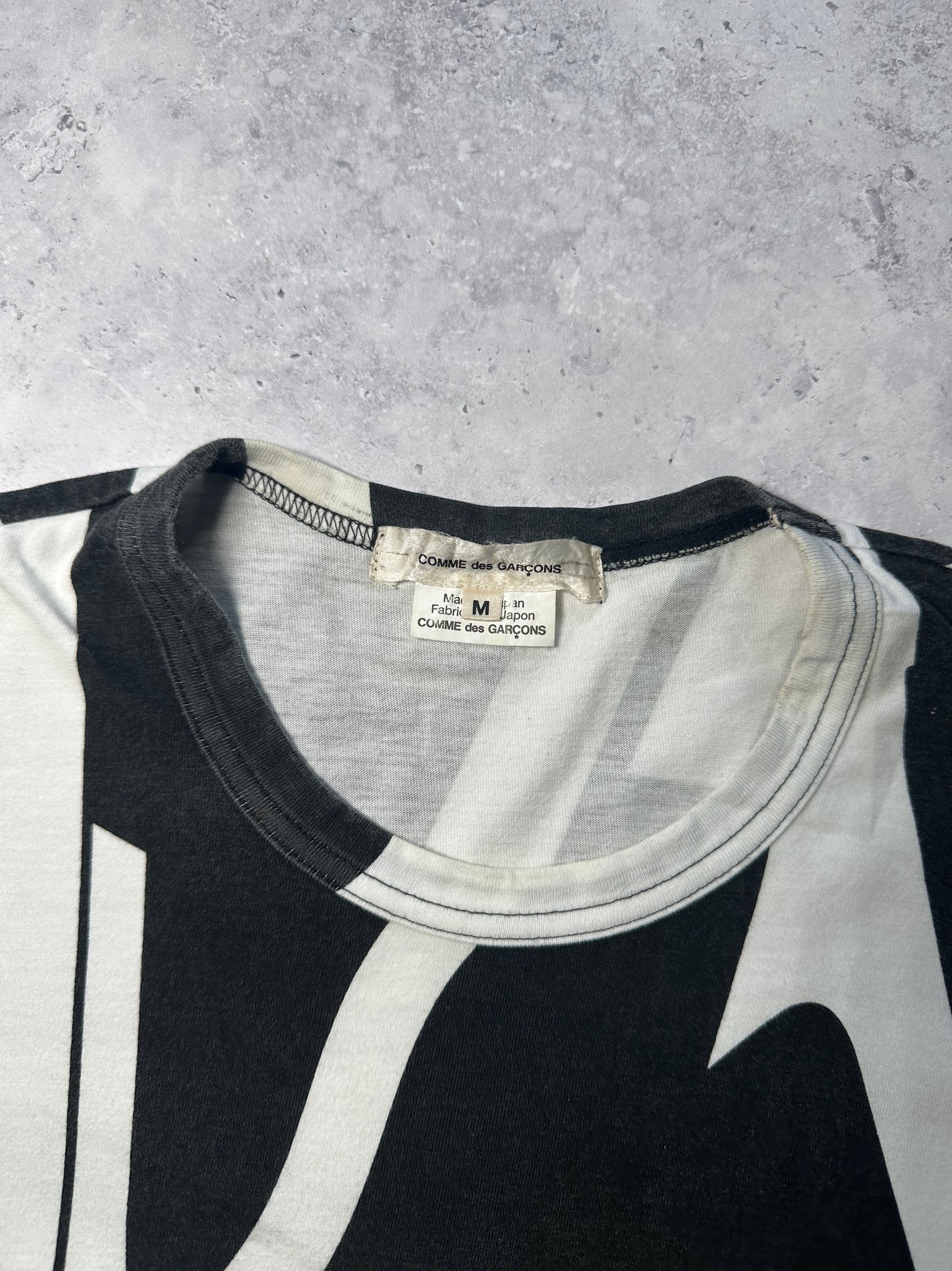Comme des Garçons AD2023 Monochrome Graphic Tshirt (M)