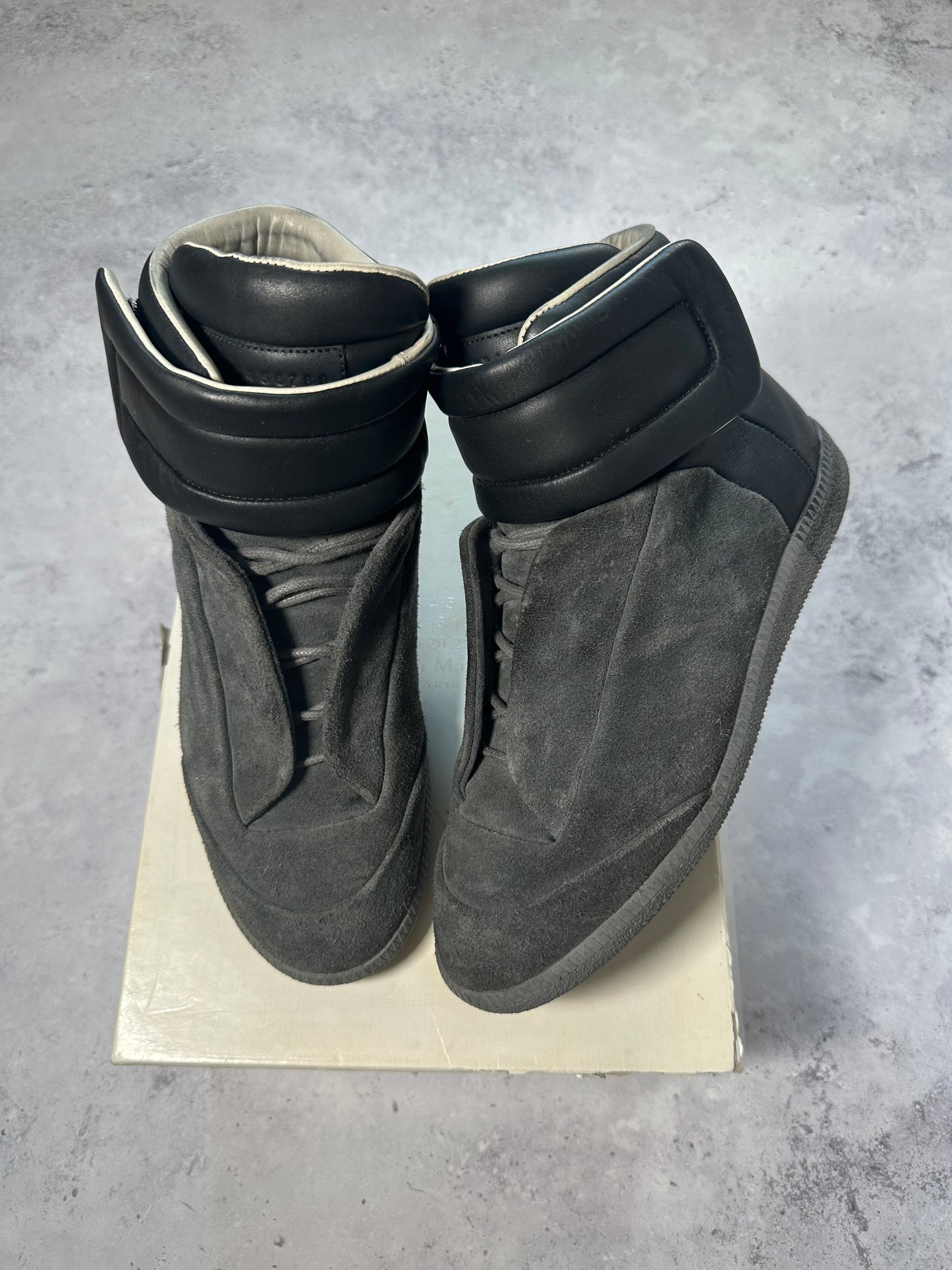 Maison Margiela 2016 Future High Suede and Leather Split Sneakers (EU 39 / UK 6 / US 7)