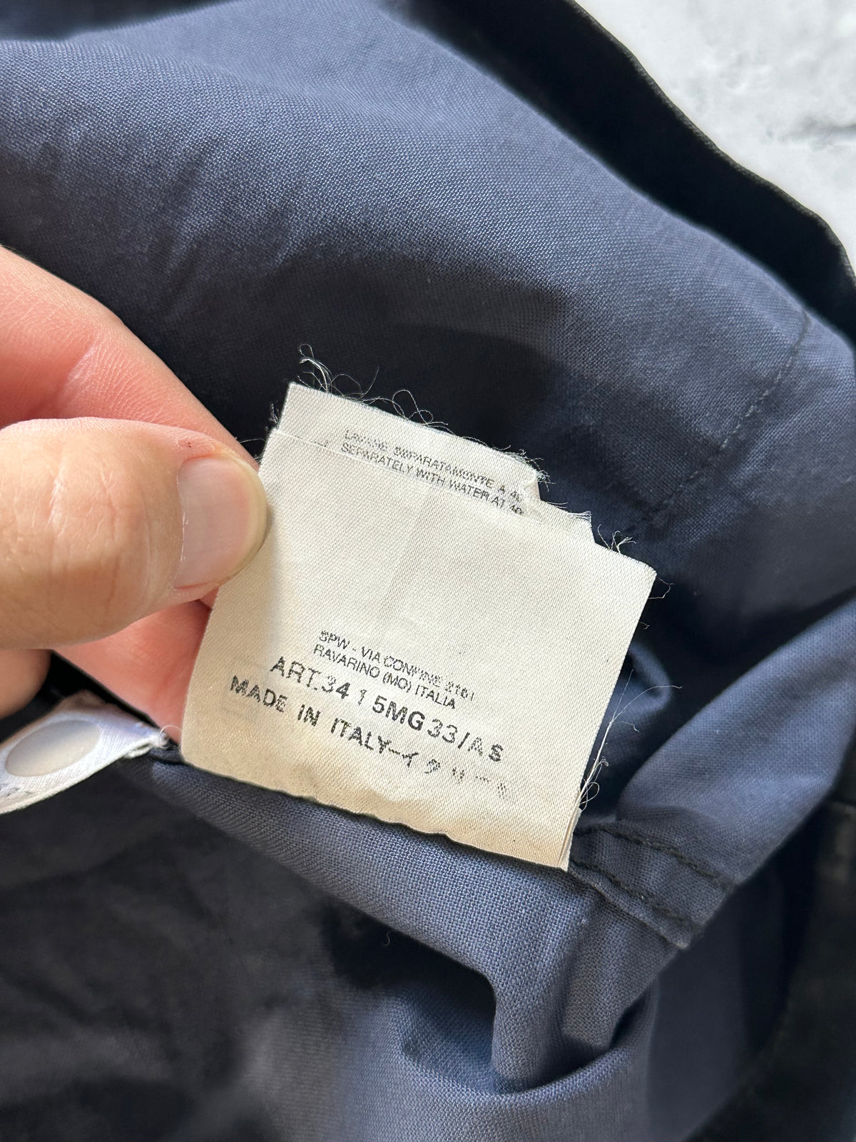 Stone Island SS2001 Waxed Cotton Chore Jacket by Paul Harvey (XL-XXL)