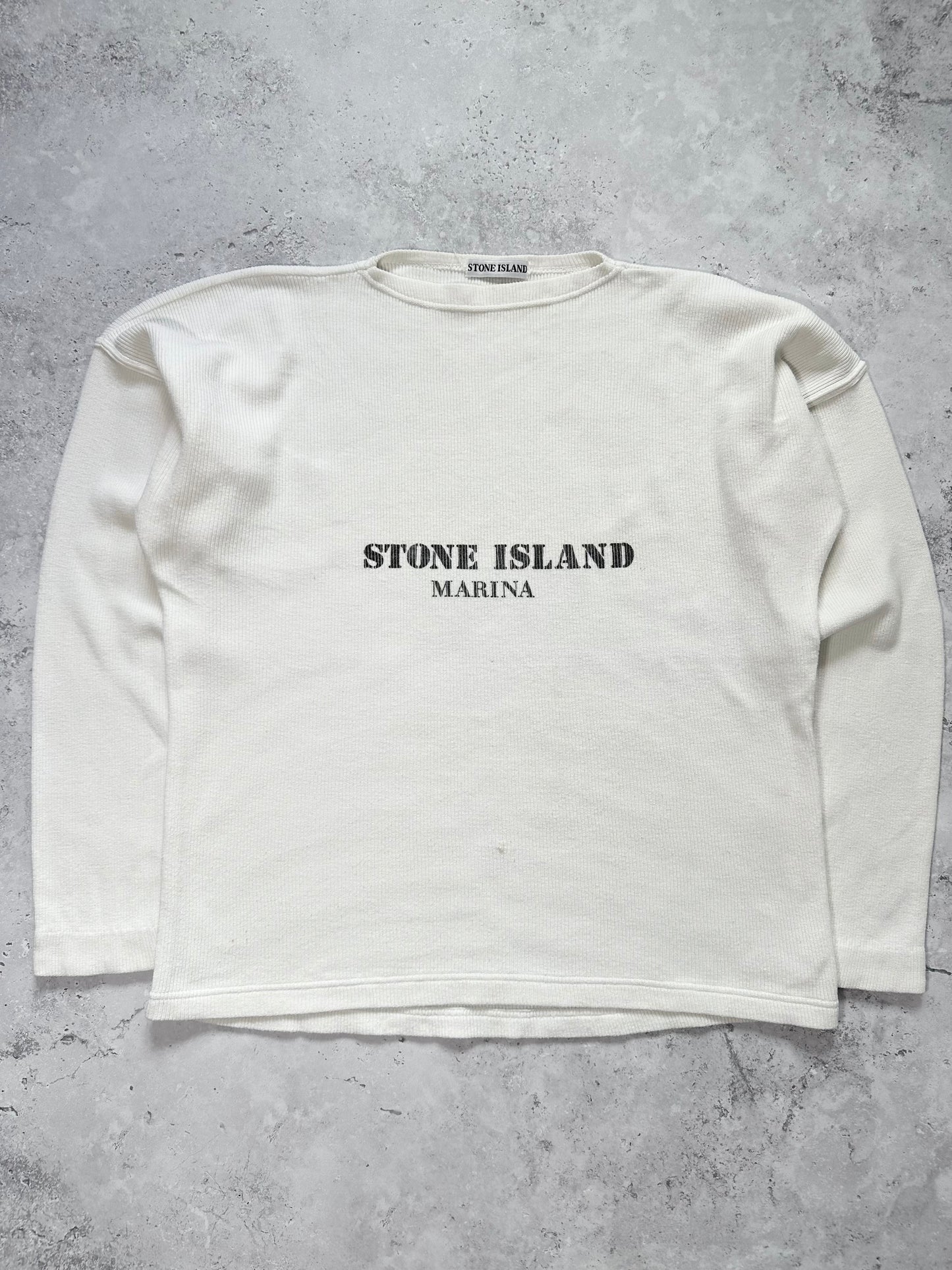 Stone Island Marina 1984 Ribbed Cotton Jumper Sweatshirt